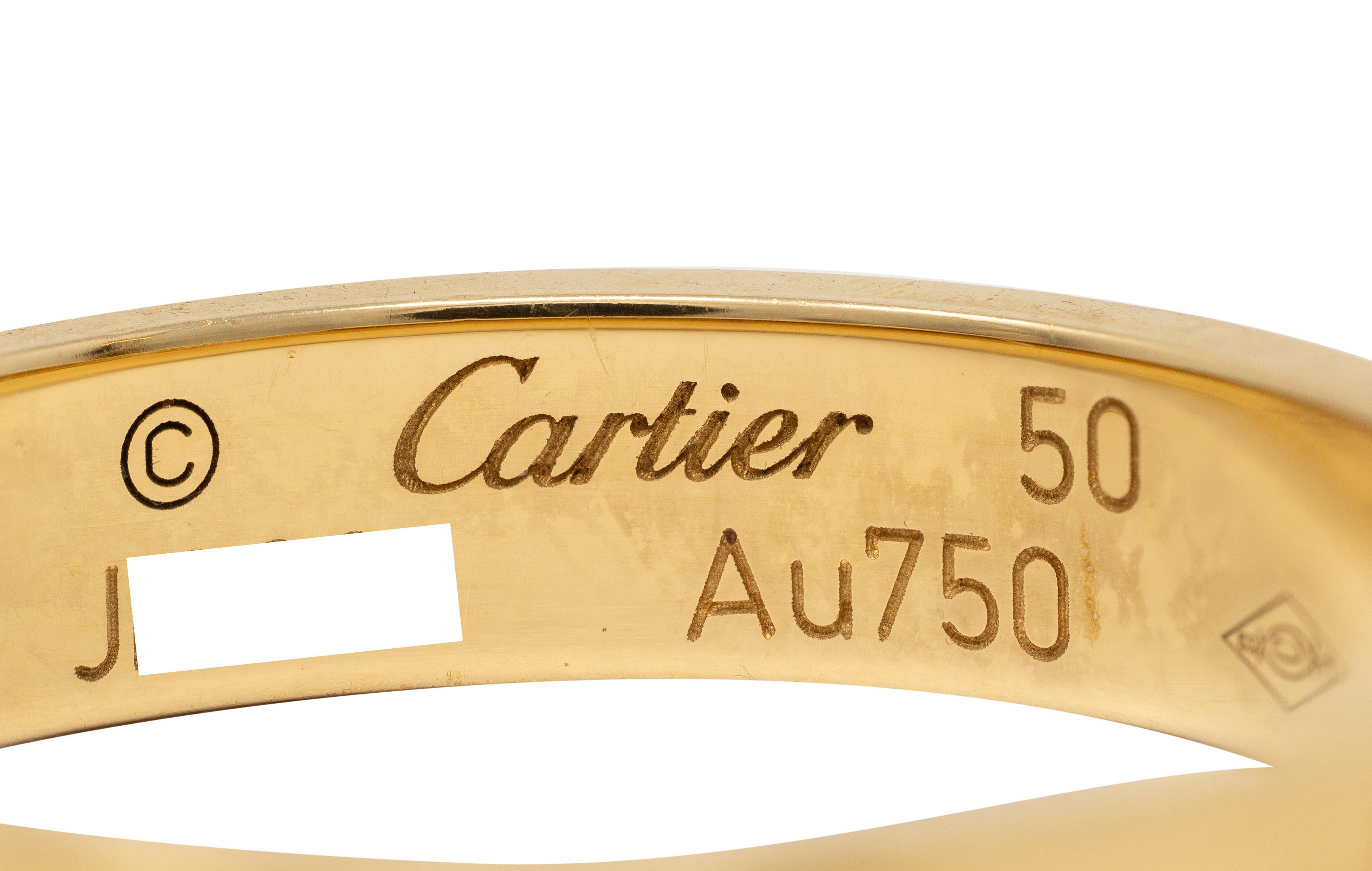 Cartier Contemporary 18 Karat Yellow Gold High Love Unisex Band Ring