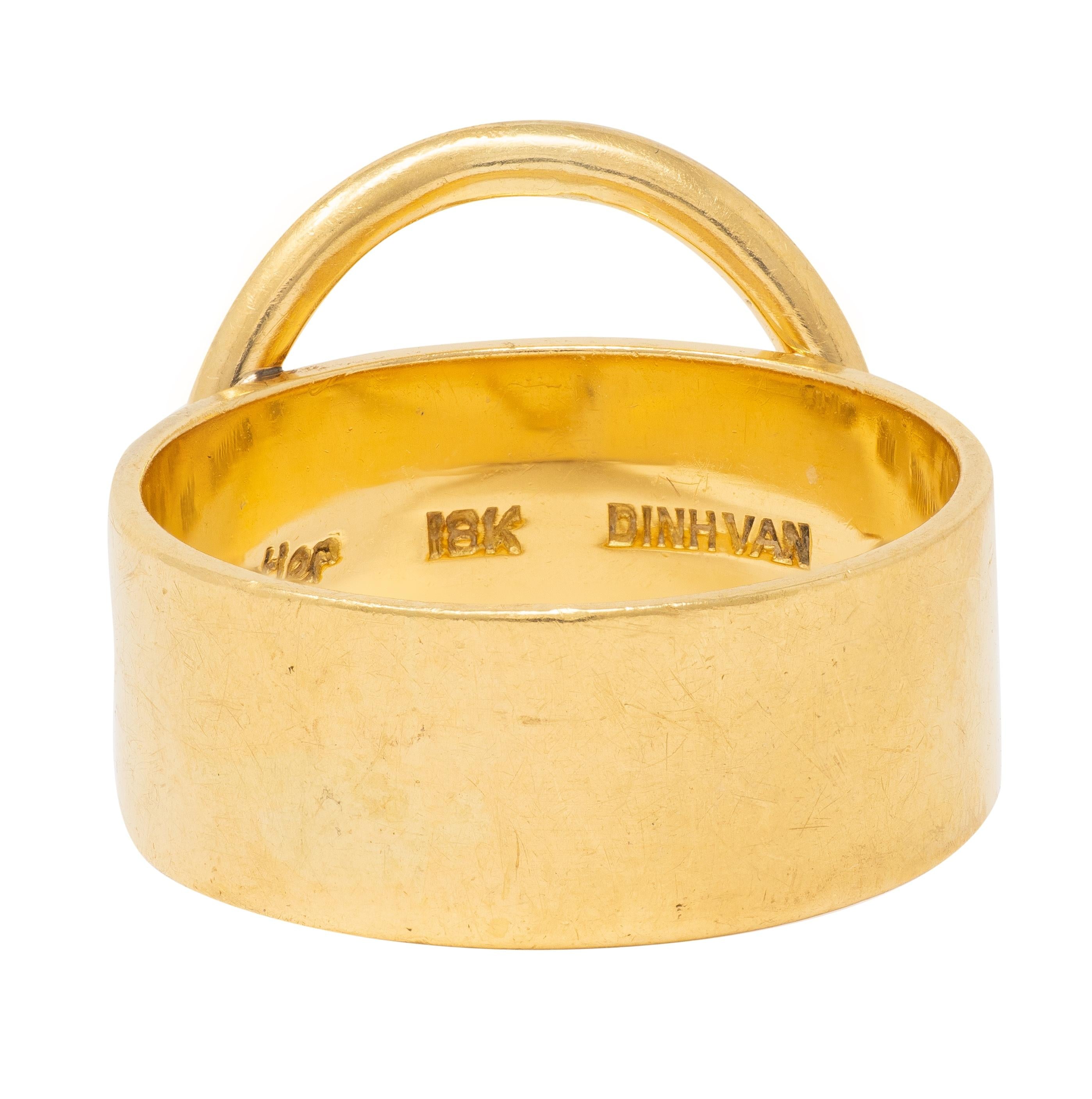 Cartier Dinh Van 1970's 18 Karat Yellow Gold Vintage Circle Band Ring