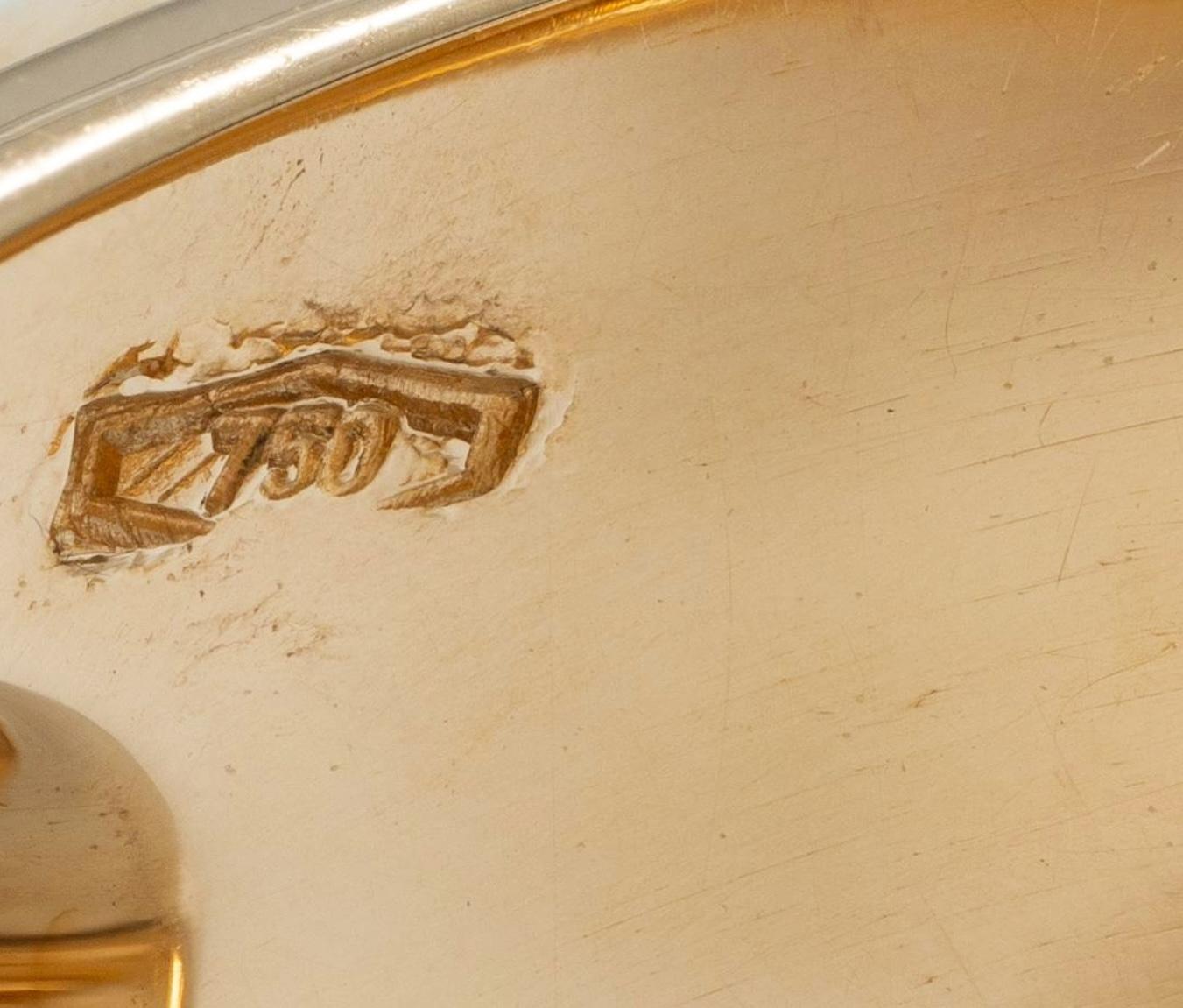 Pomellato Contemporary White Chalcedony 18K Yellow Gold Faceted Cocktail Ring