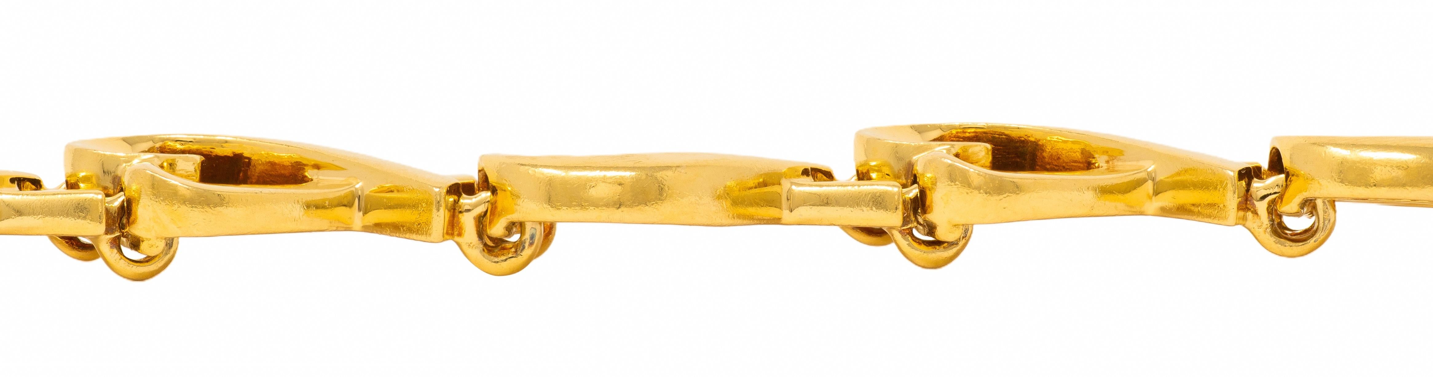 Paloma Picasso Tiffany & Co. 18K Yellow Gold Vintage Loving Hearts Bracelet