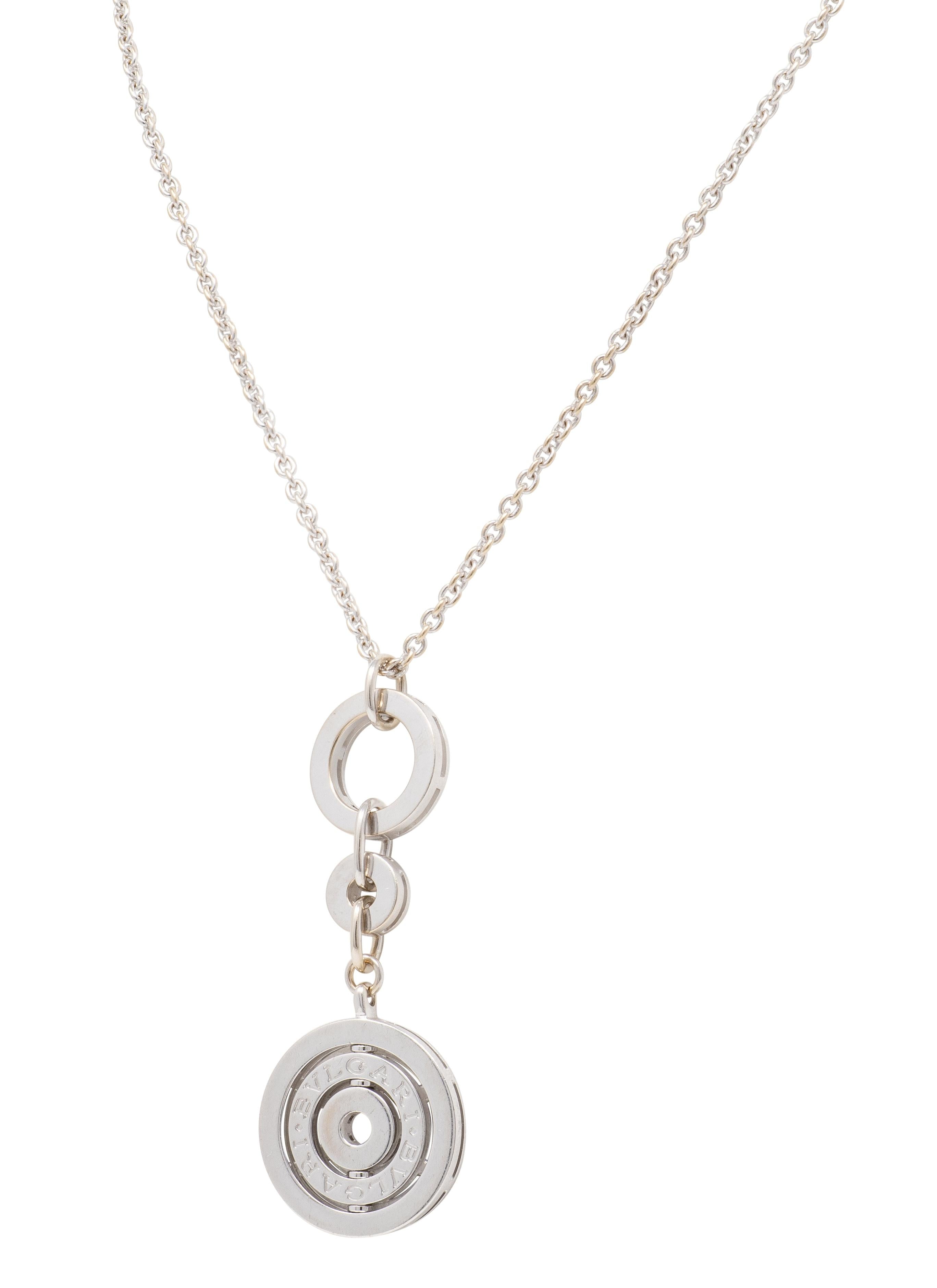 Bulgari Contemporary 18 Karat White Gold Astrale Cherchi Pendant Necklace