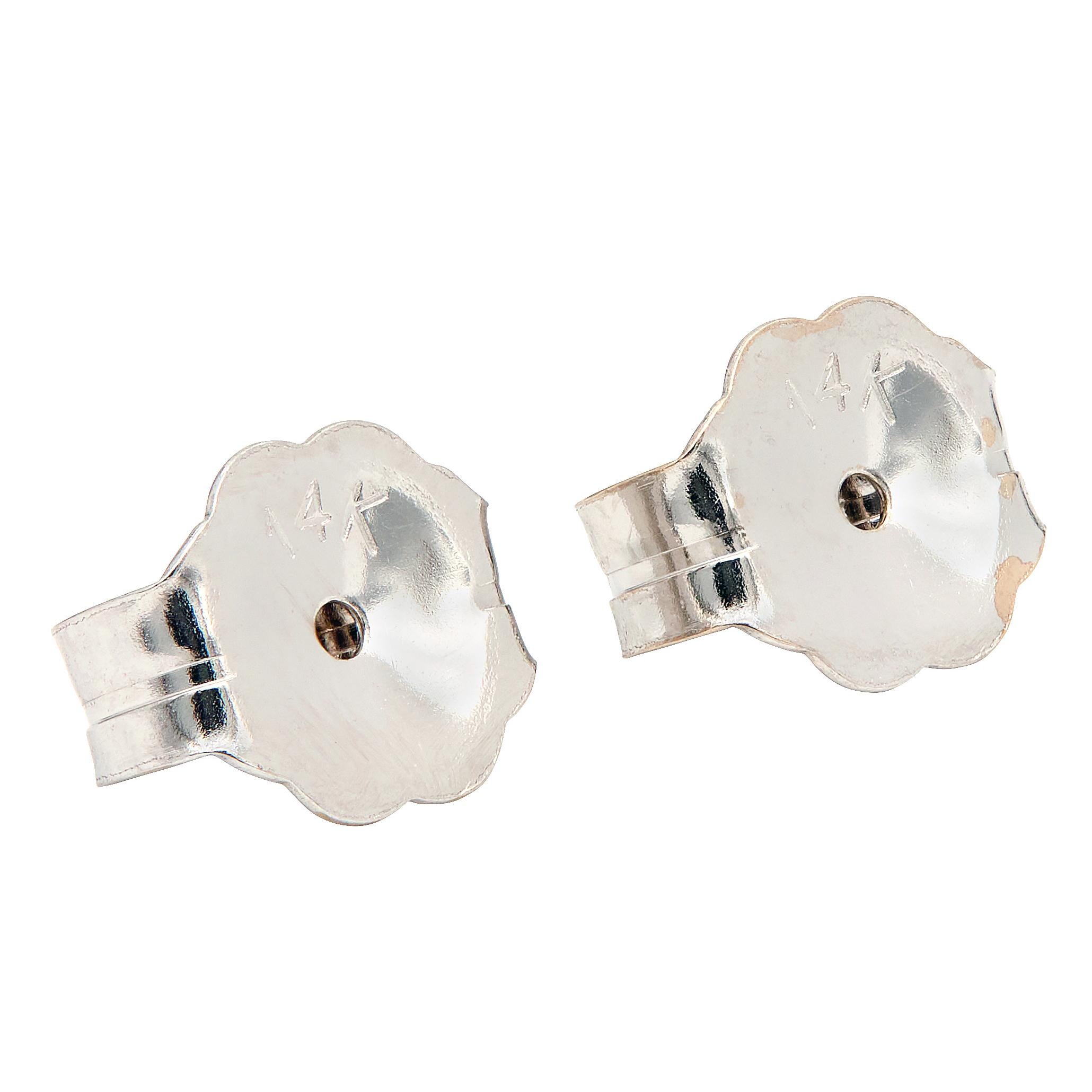 Contemporary 3.60 CTW Diamond 18 Karat White Gold Inside-Oustide Hoop Earrings