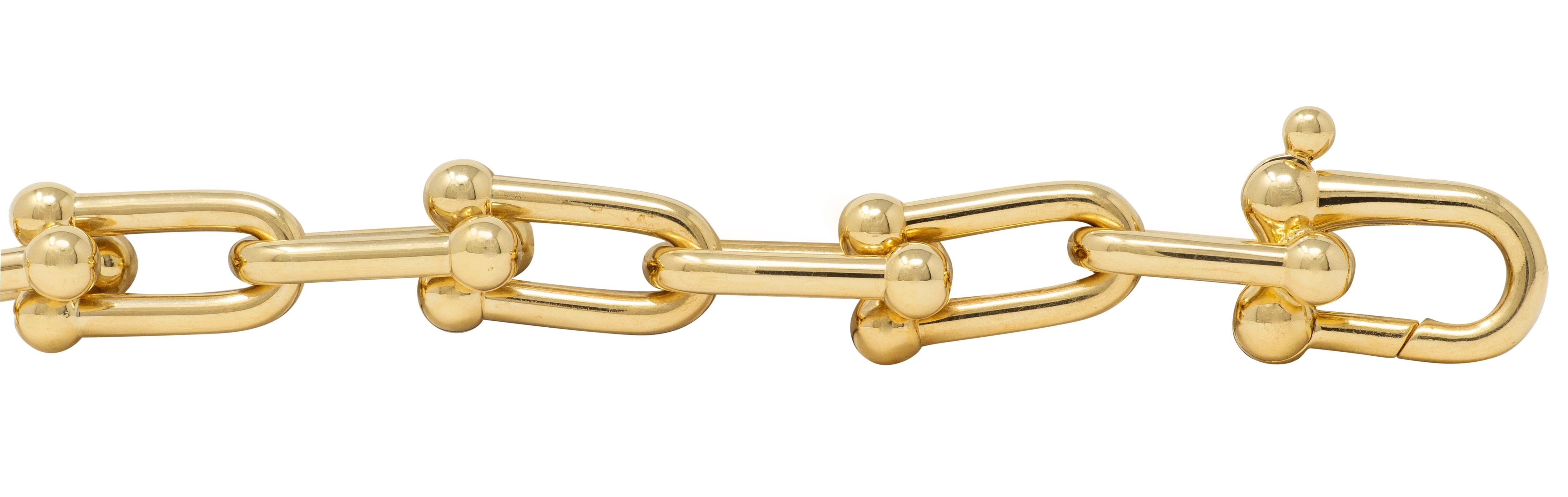 Tiffany & Co. Contemporary 18 Karat Yellow Gold Large Hardware Bracelet