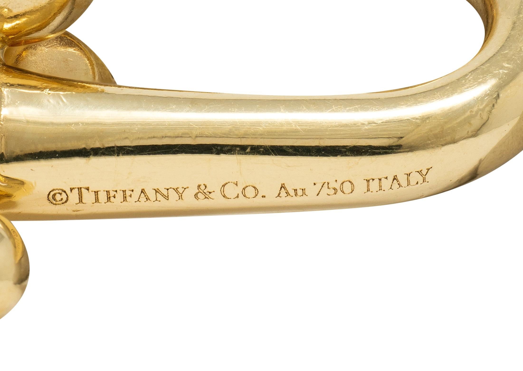 Tiffany & Co. Contemporary 18 Karat Yellow Gold Large Hardware Bracelet