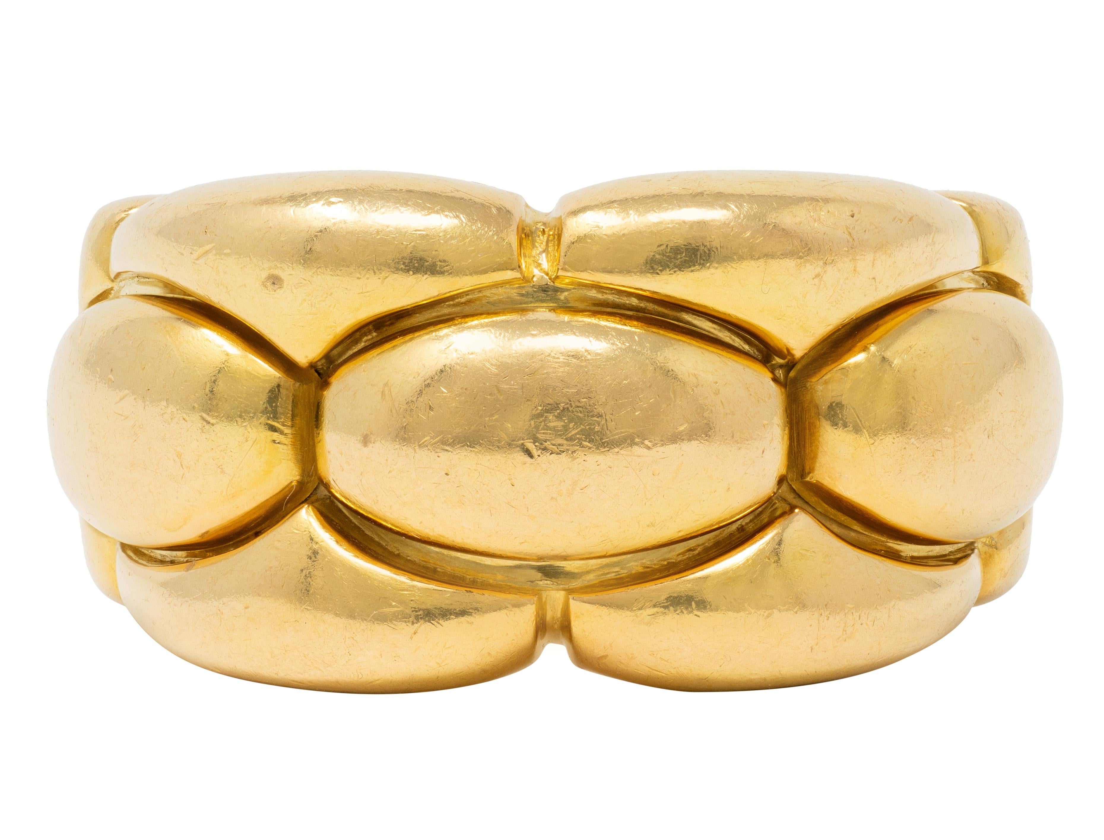 Cartier 1989 18 Karat Yellow Gold Vintage Braid Band Ring