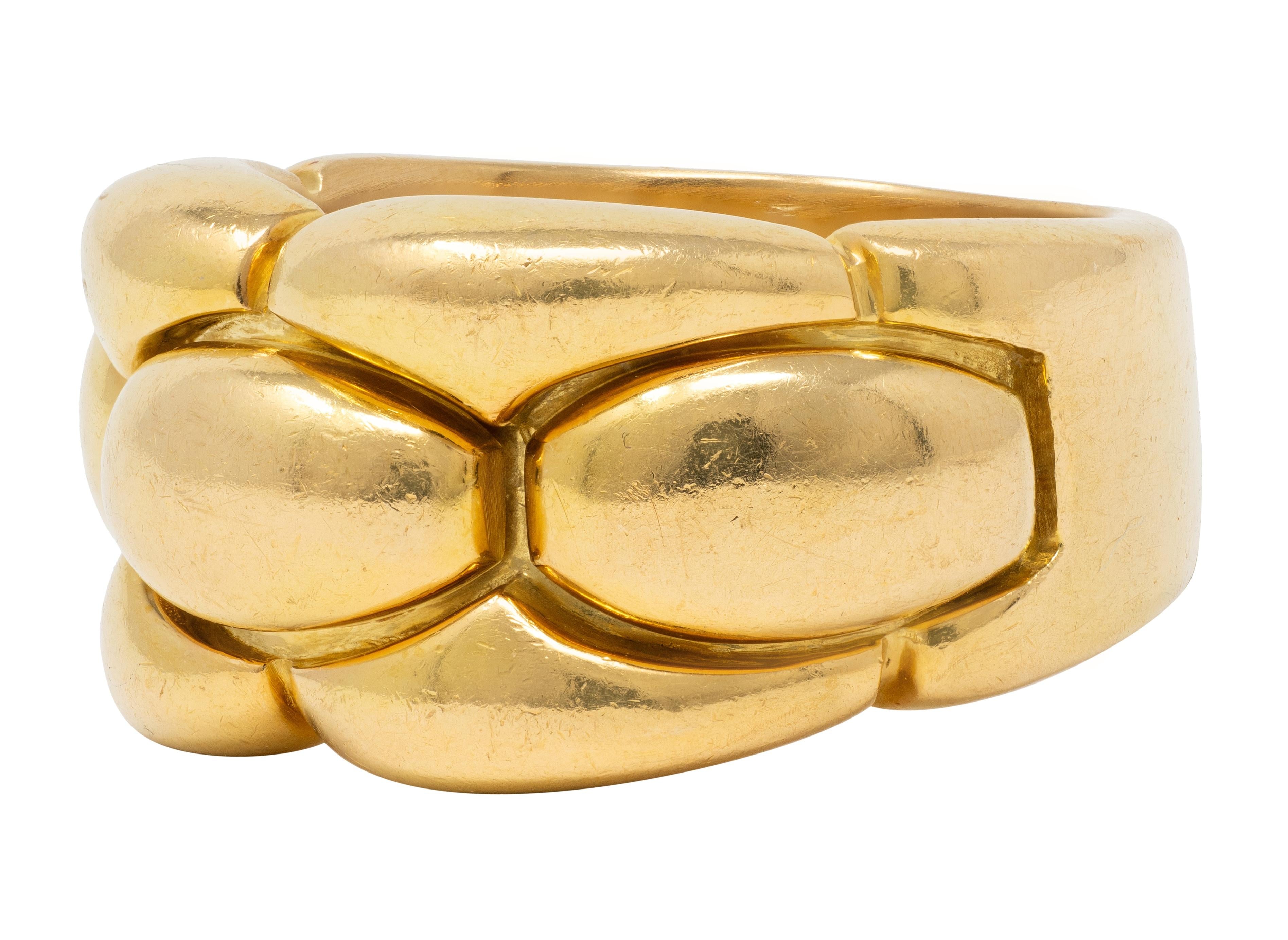 Cartier 1989 18 Karat Yellow Gold Vintage Braid Band Ring