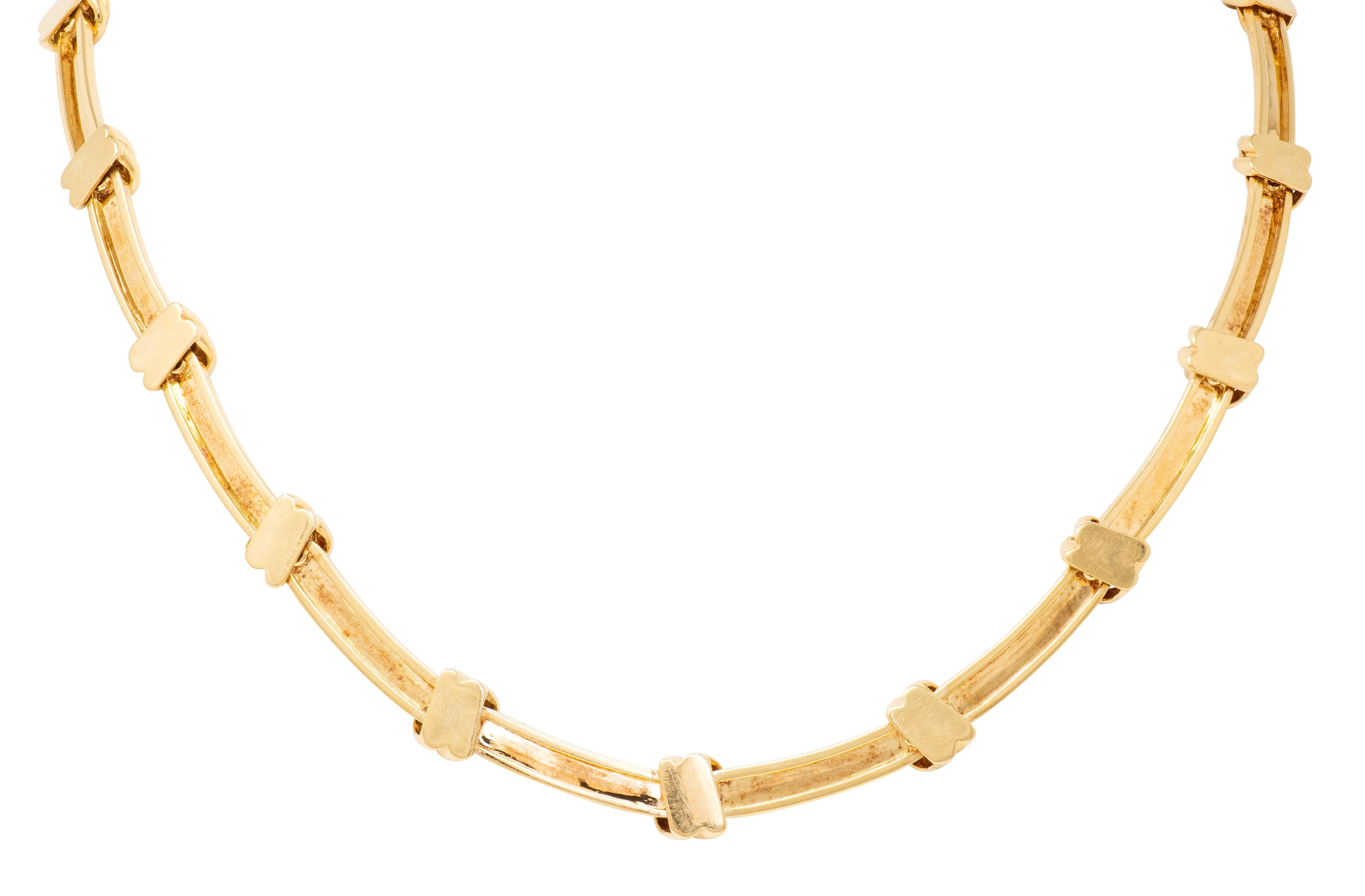 Tiffany & Co. 1960's 18 Karat Yellow Gold Vintage Knot Necklace