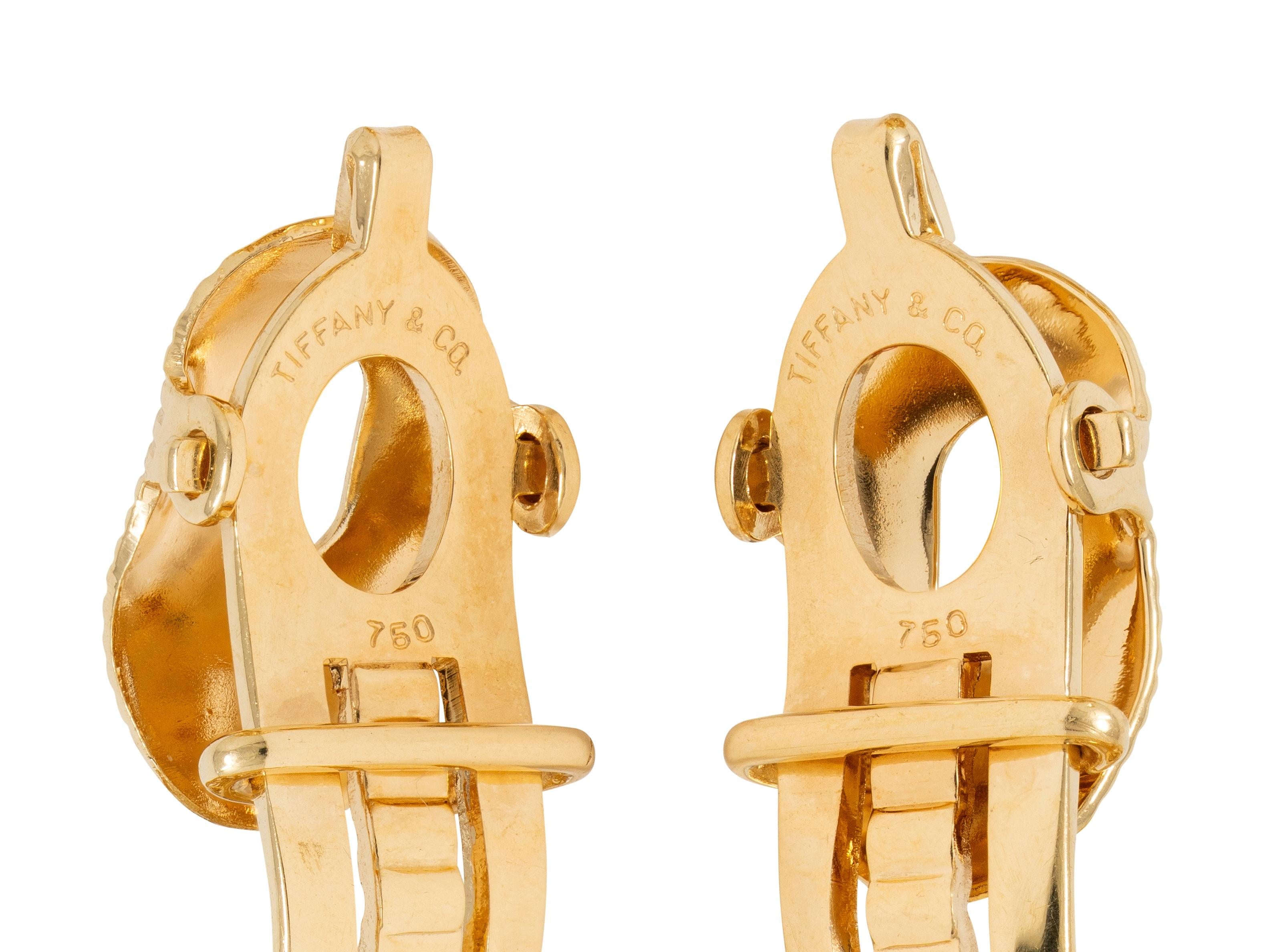 Tiffany & Co. 1960's 18 Karat Yellow Gold Vintage Knot Ear-Clip Earrings
