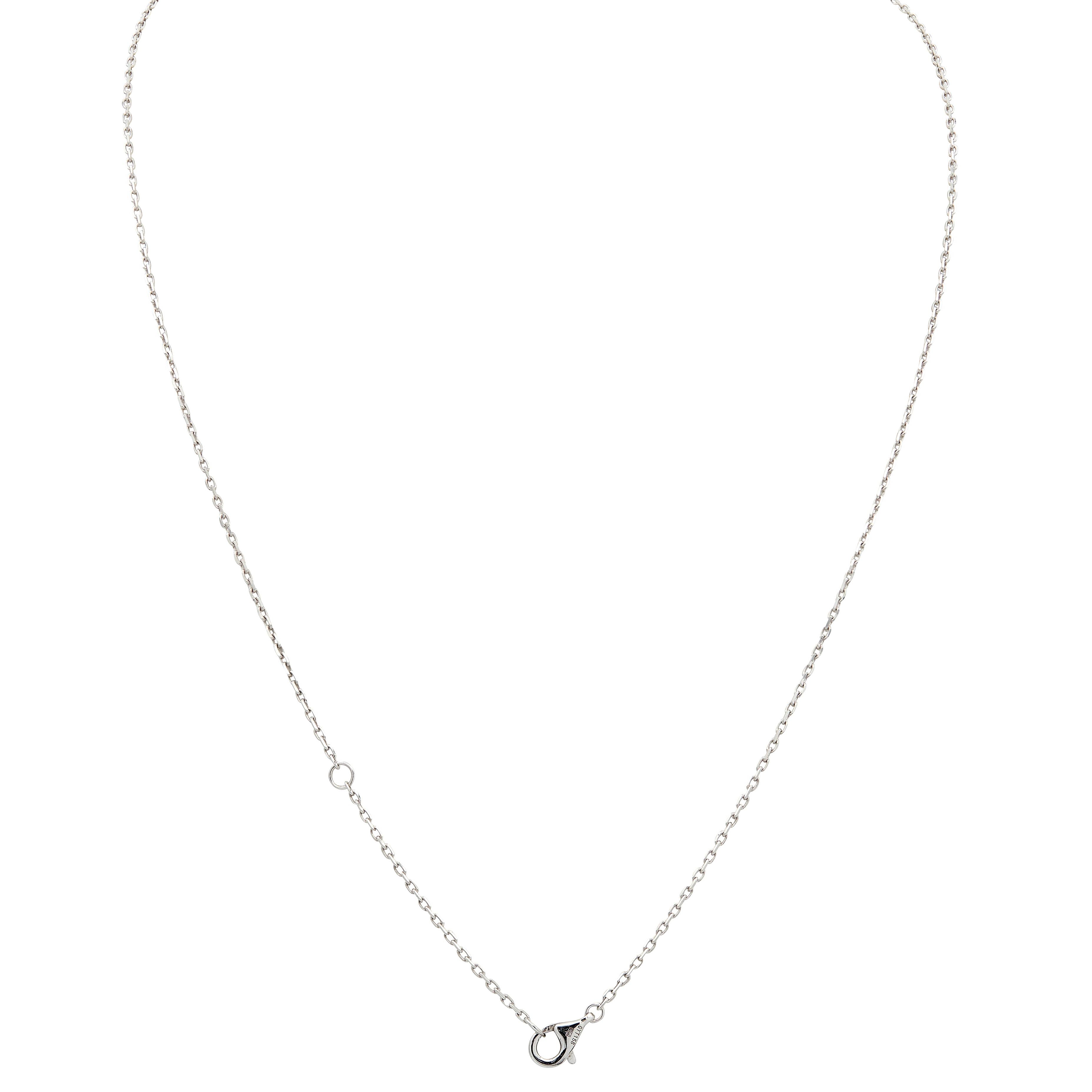 Cartier 2010's Diamond 18K Gold Contemporary Interlocking Love Station Necklace