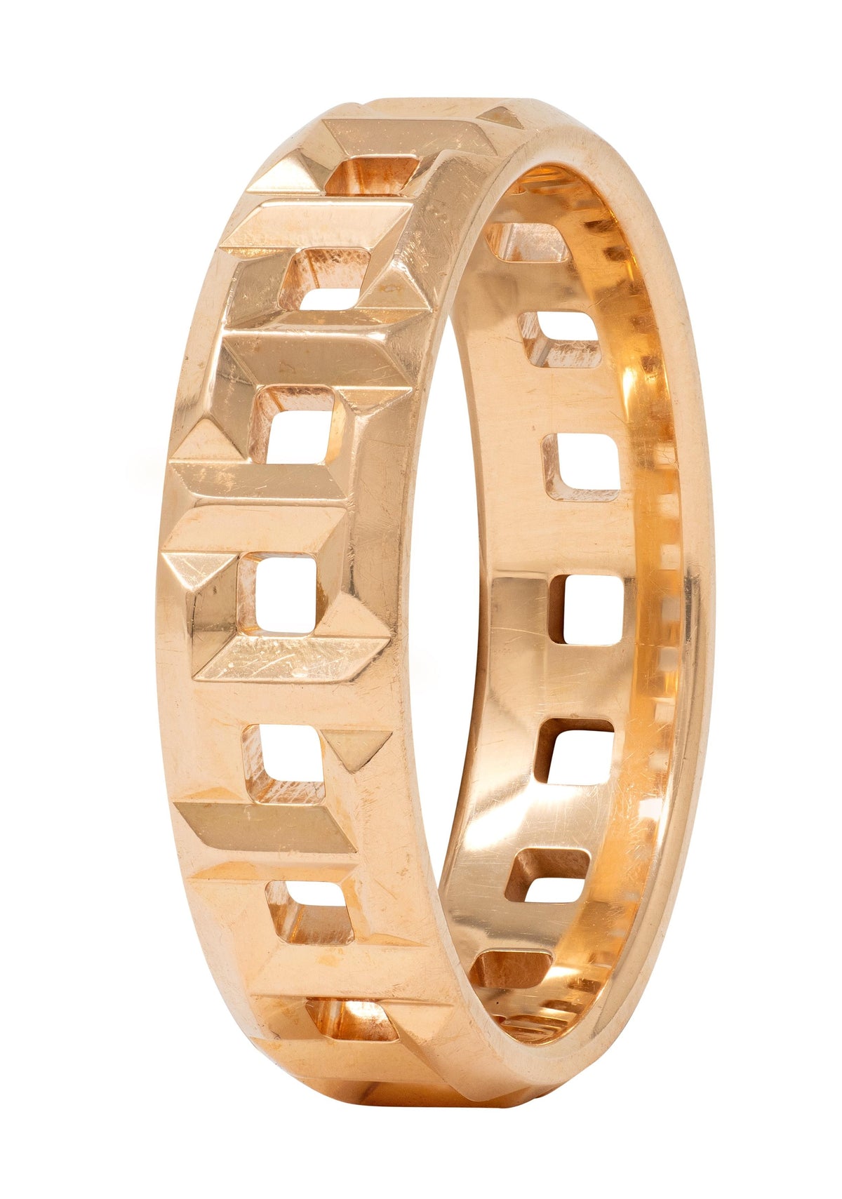 Tiffany & Co. 18 Karat Rose Gold Contemporary T True Band Ring