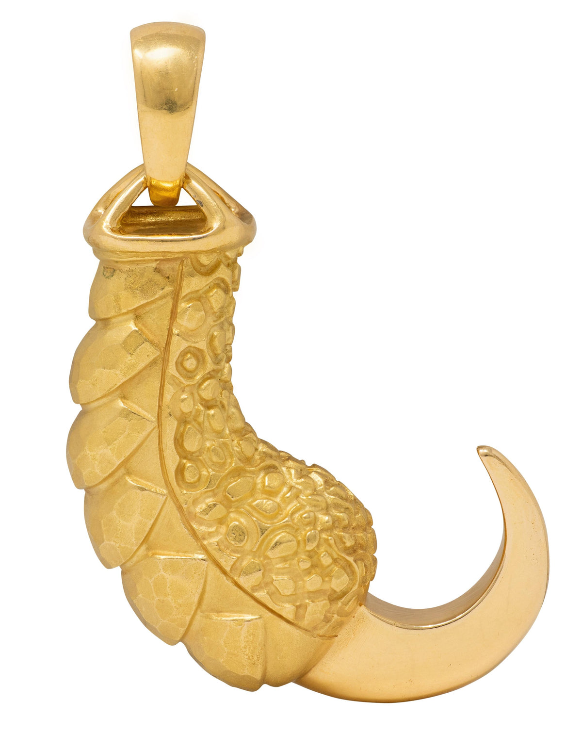 Cartier 1970's 18 Karat Yellow Gold Vintage Eagle's Claw Pendant