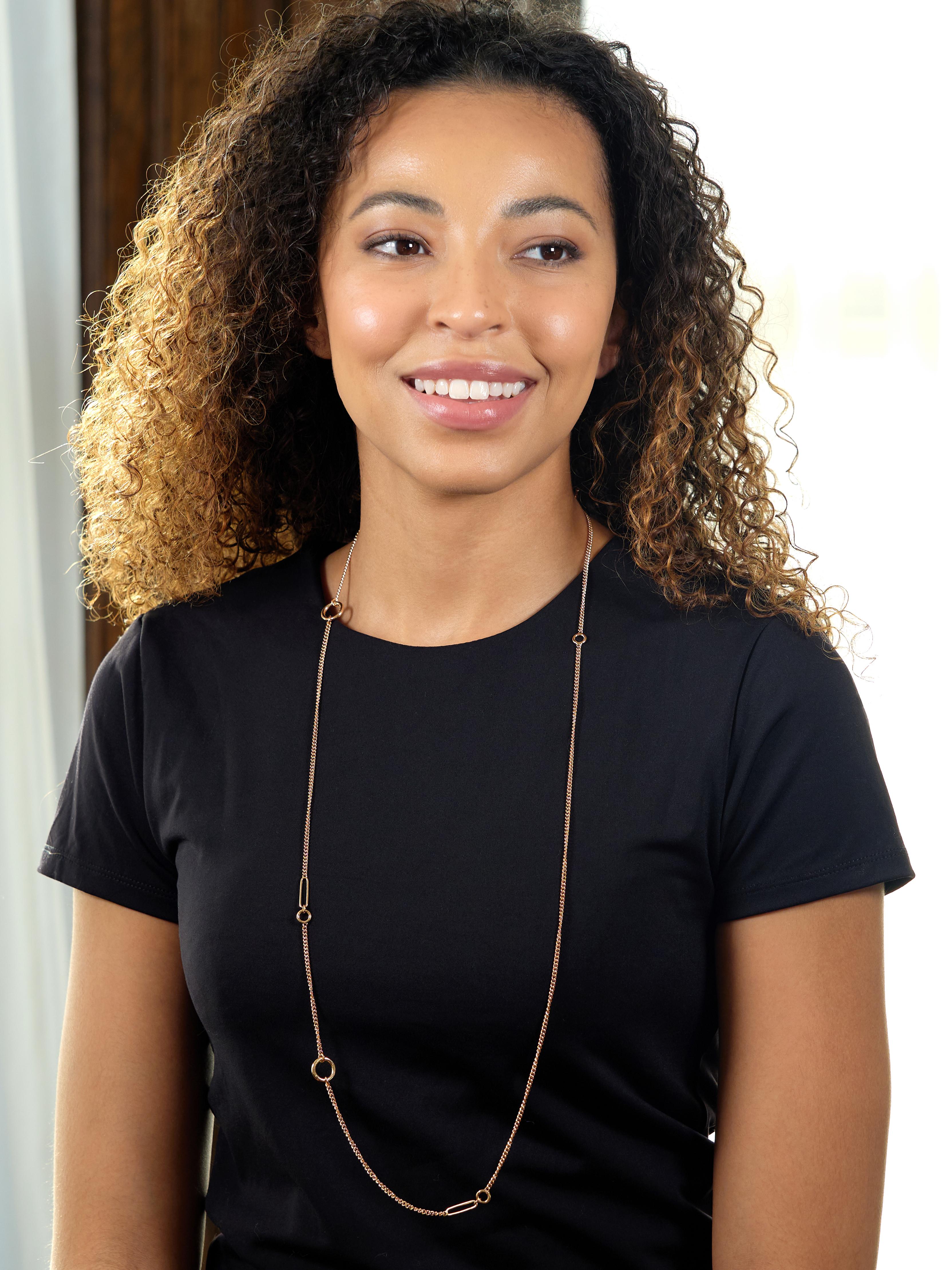 Hermès Contemporary 18 Karat Rose Gold Chaine d'Ancre Station Chain Necklace