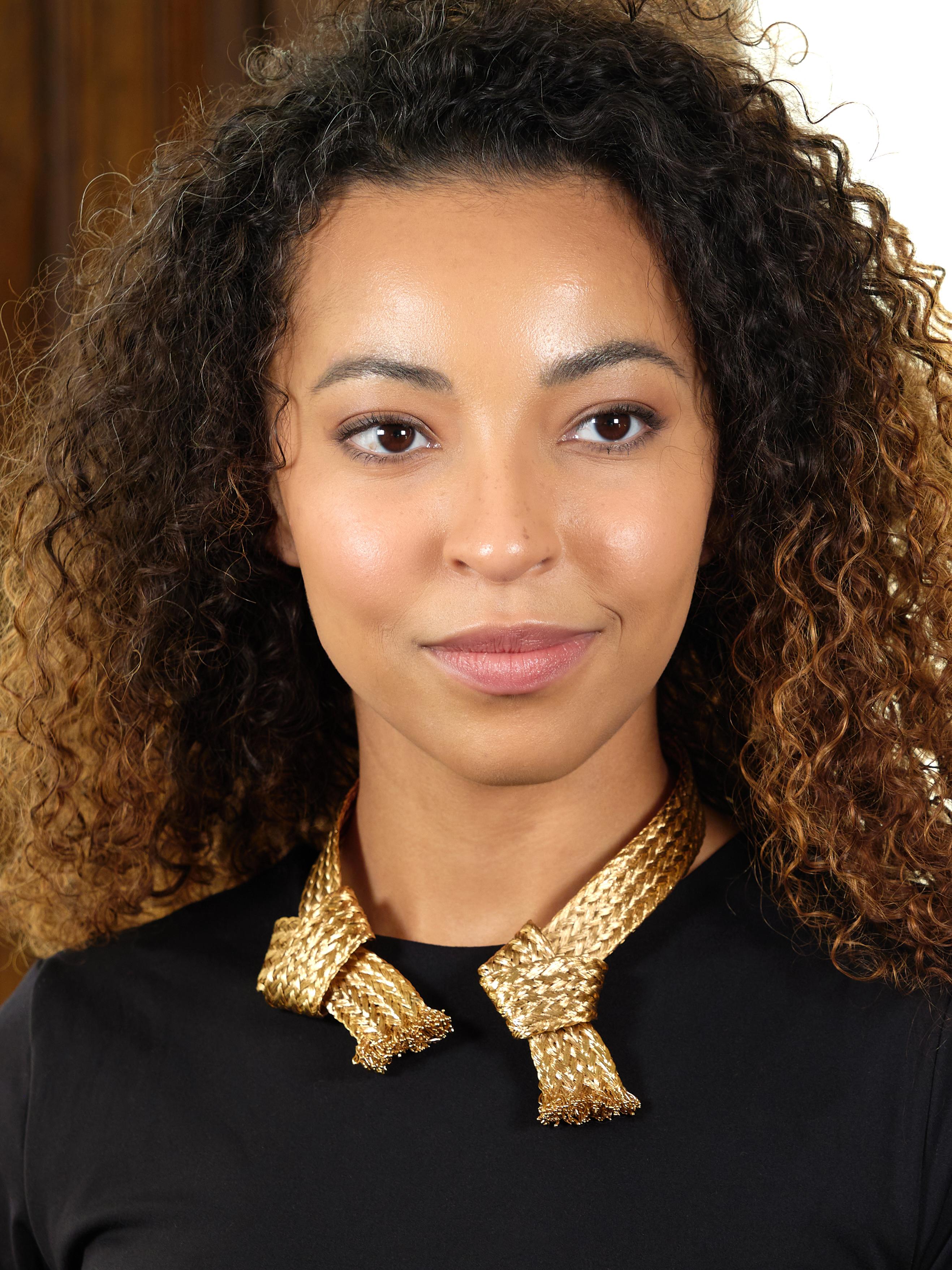 Louis Vuitton French 2017 Runway Brass Woven Knot Open Collar Necklace