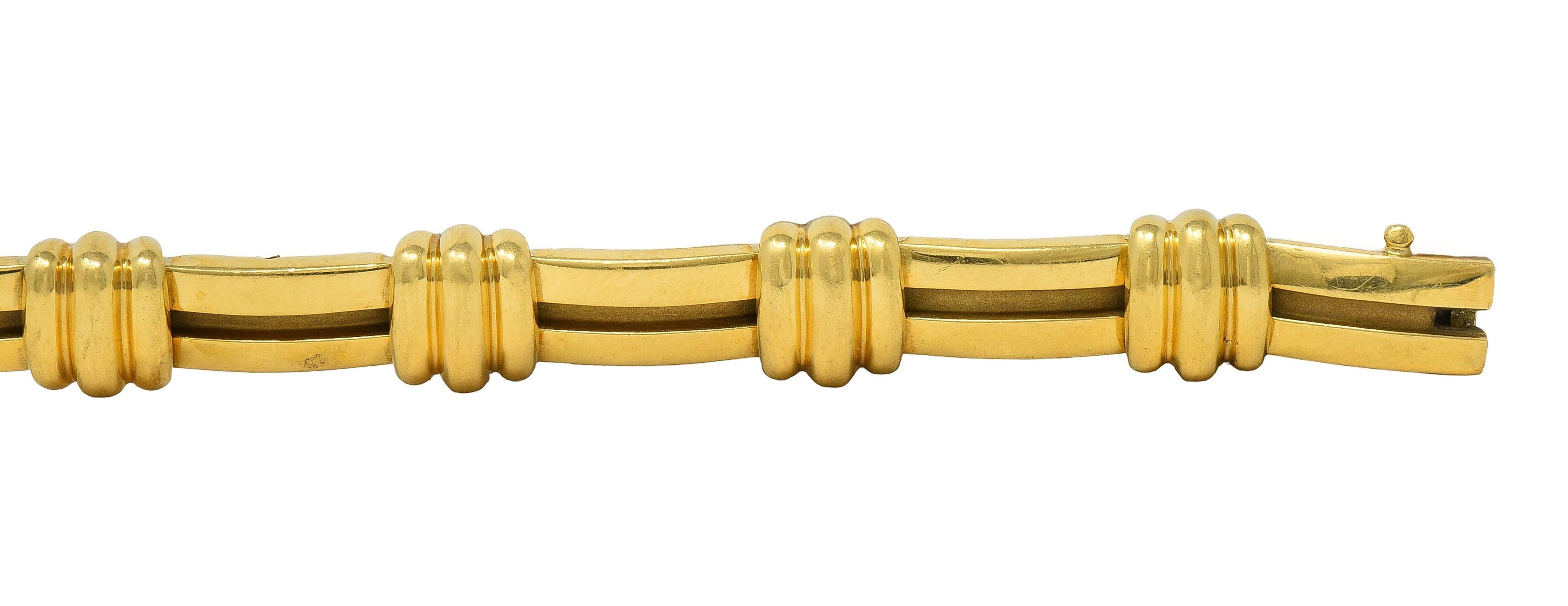 Tiffany & Co. 1995 18 Karat Yellow Gold Vintage Atlas Bracelet