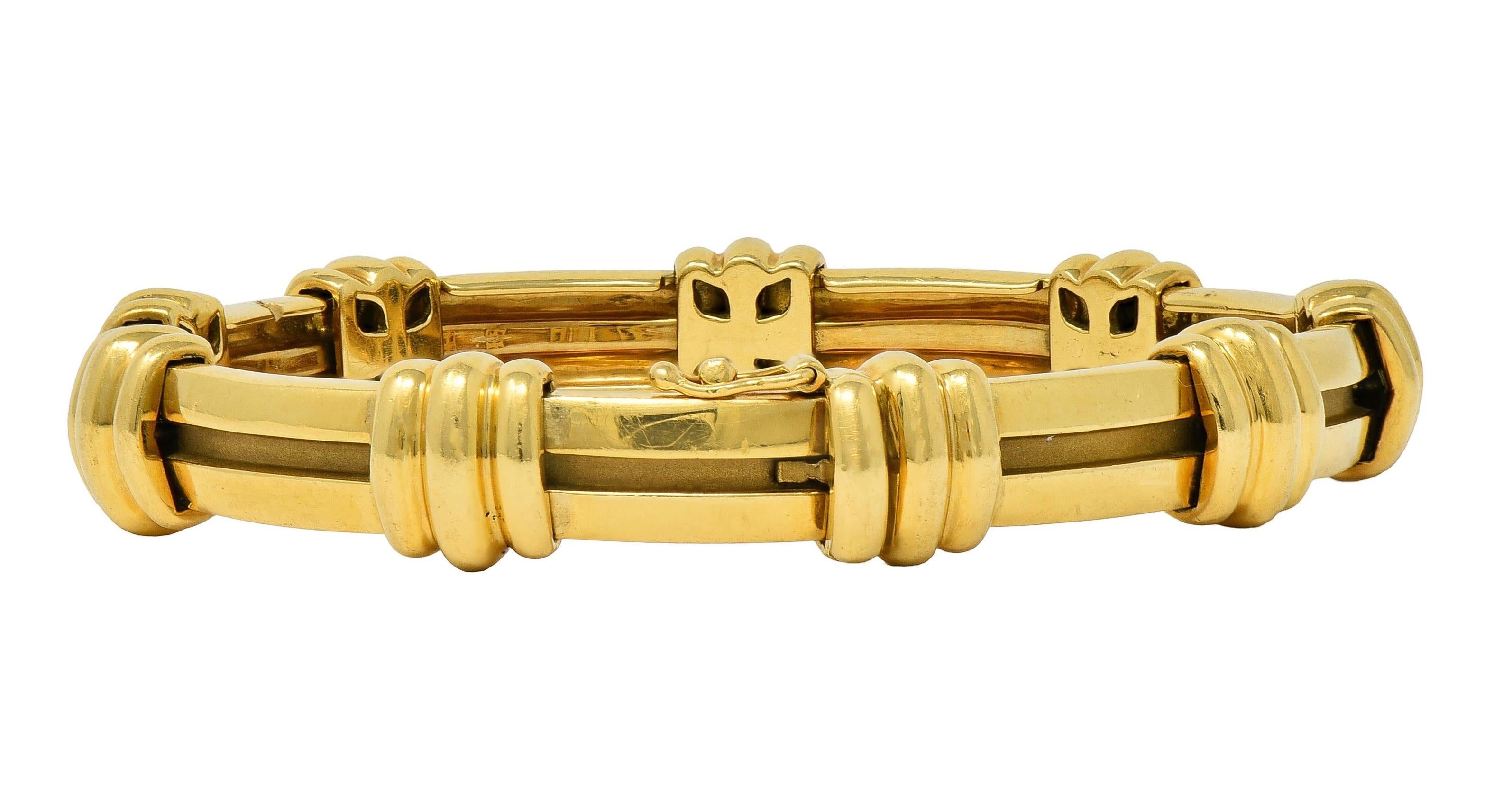 Tiffany & Co. 1995 18 Karat Yellow Gold Vintage Atlas Bracelet