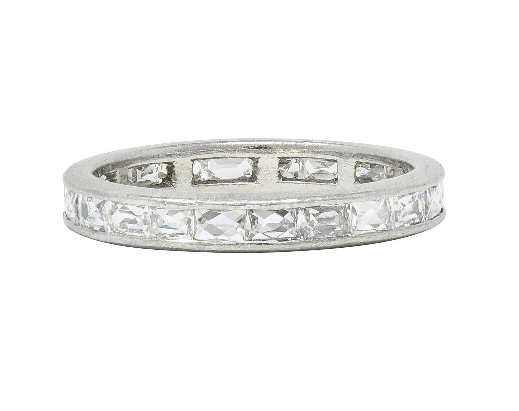 Neil Lane Couture French Cut 2.05 CTW Diamond Eternity Channel Band Ring