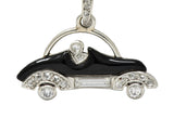 Cartier Art Deco Diamond Enamel Platinum Antique Car Automobile Charm