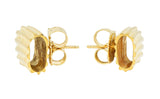 Aldo Cipullo 1970's 18 Karat Yellow Gold Vintage Rigatoni Earrings