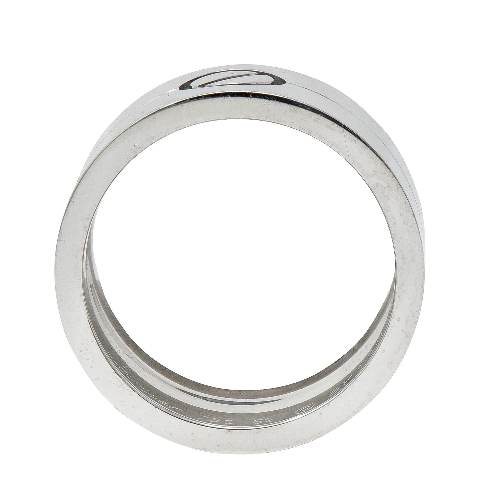 Cartier Contemporary 18 Karat White Gold High Love Unisex Band Ring