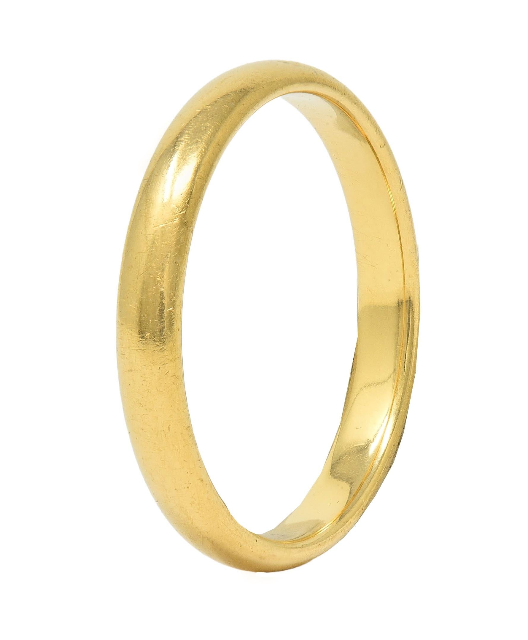 Tiffany & Co. 18 Karat Yellow Gold Contemporary Forever Men's Wedding Band Ring