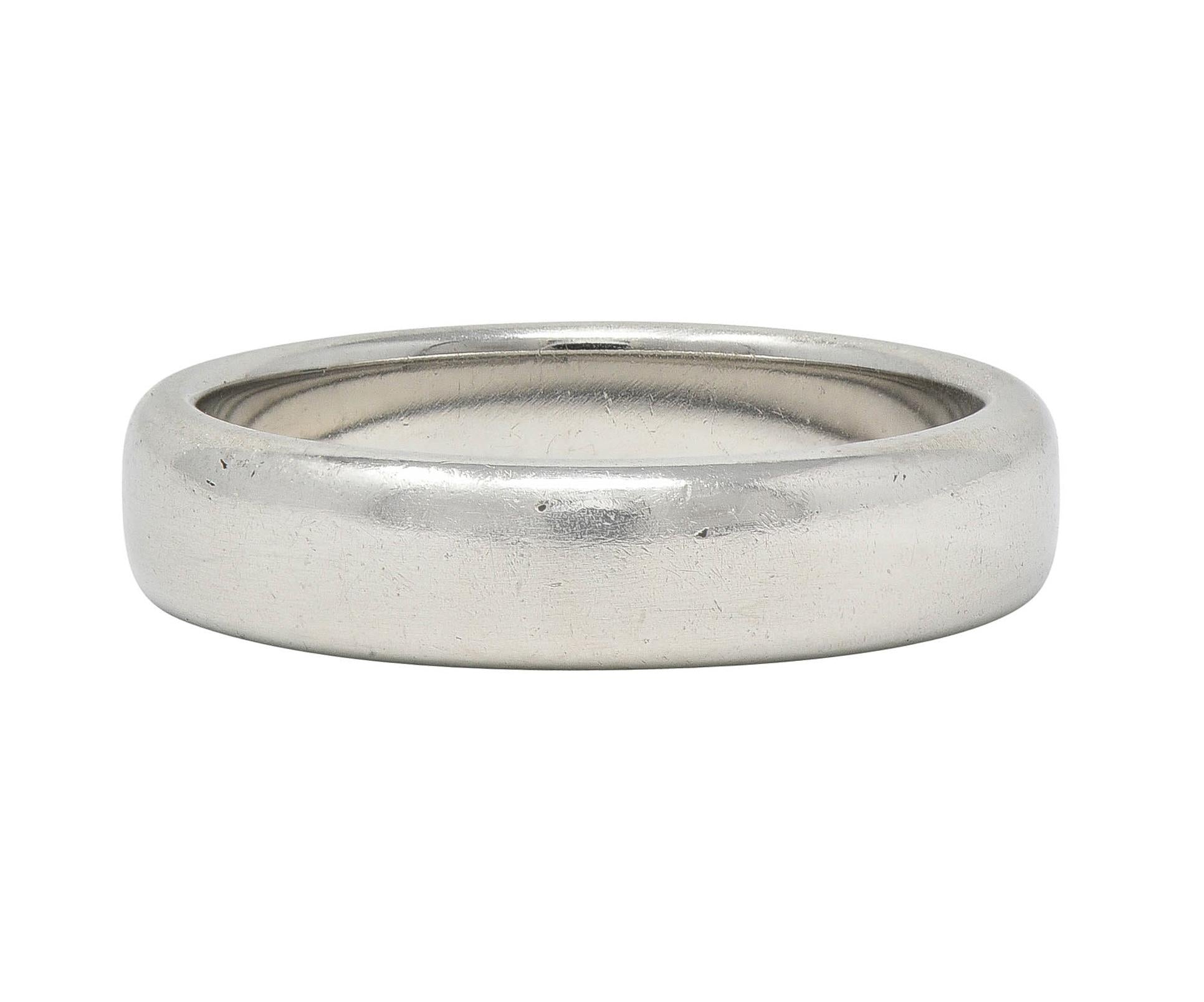 Tiffany & Co. 1999 Platinum 6.0 MM Vintage Forever Wedding Band Ring