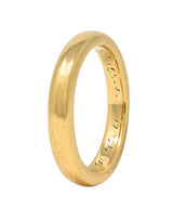 Bailey Banks & Biddle 1915 18 Karat Yellow Gold Antique Wedding Band Ring