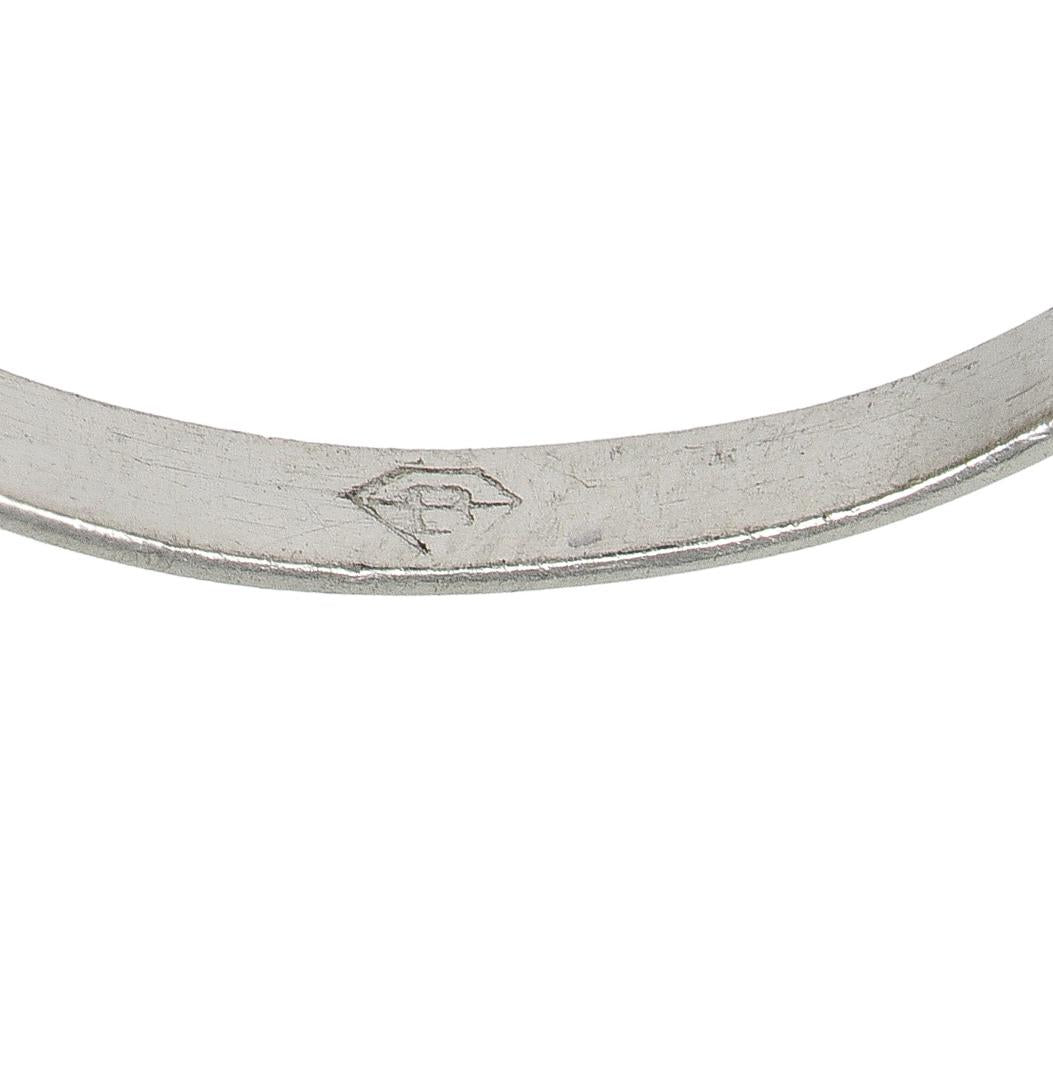 Mid-Century 1.71 CTW Old Mine Cut Diamond Platinum Vintage Engagement Ring GIA