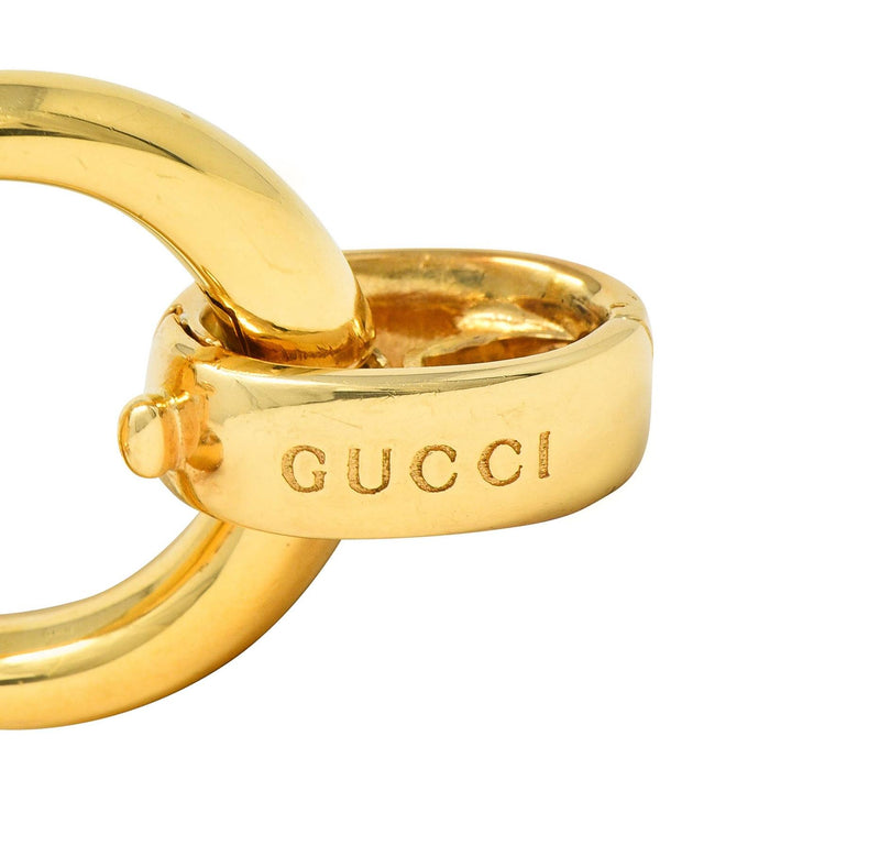 Gucci 18 Karat Yellow Gold Vintage Horsebit Link Bracelet