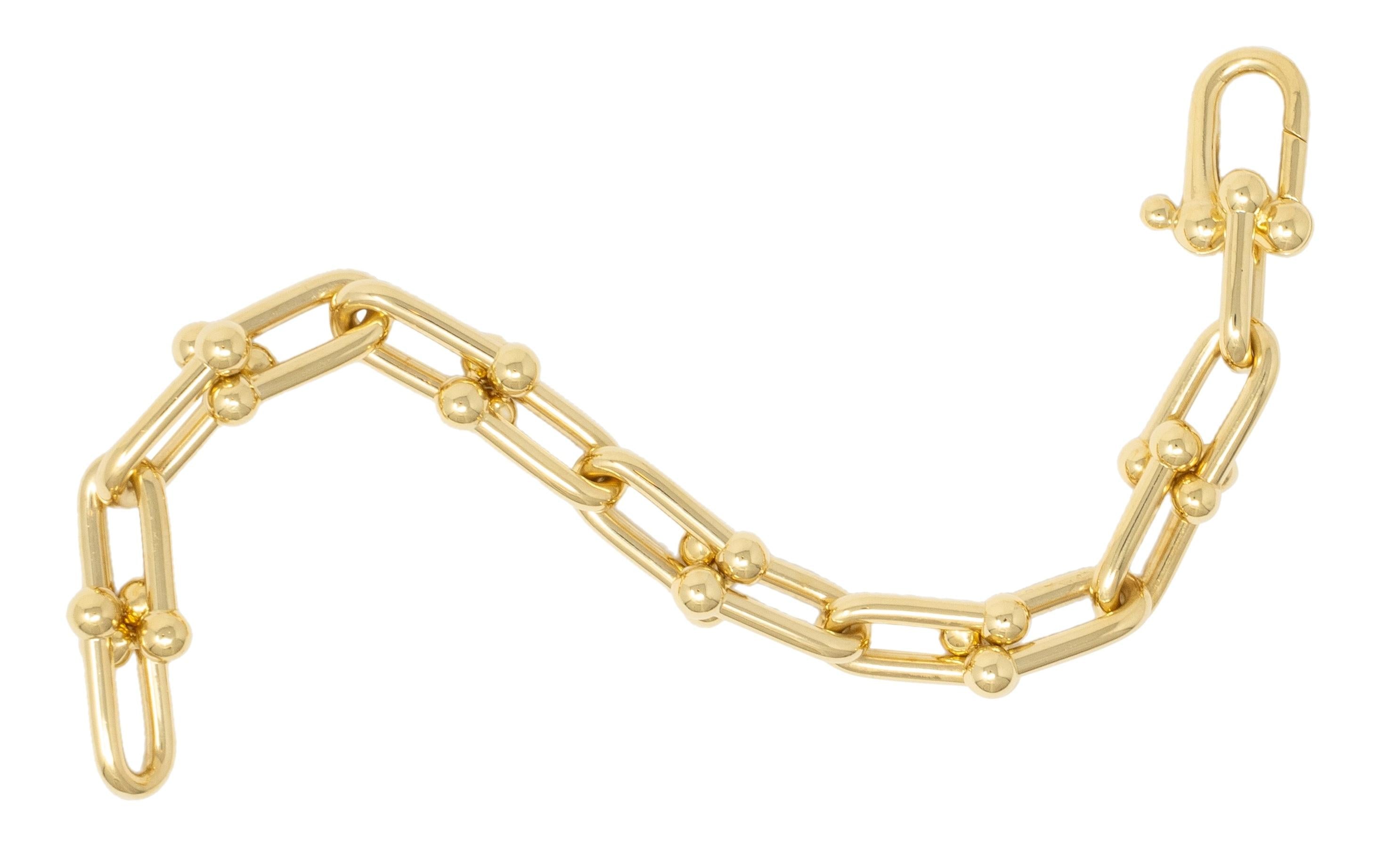 Tiffany & Co. Contemporary 18 Karat Yellow Gold Large Hardware Bracelet