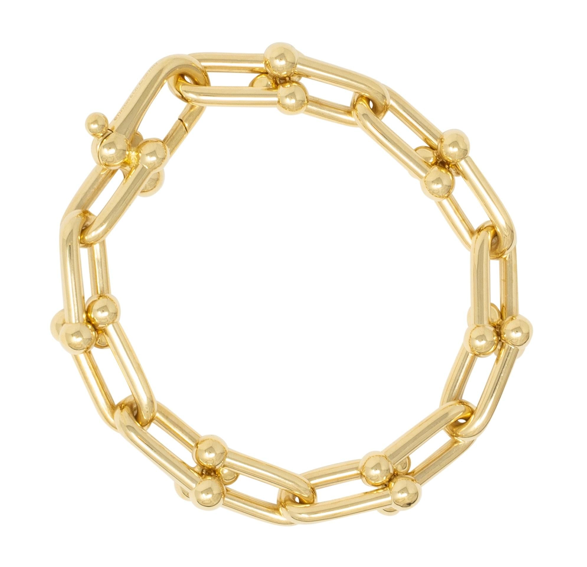 Tiffany & Co. Contemporary 18 Karat Yellow Gold Large Hardware Bracelet