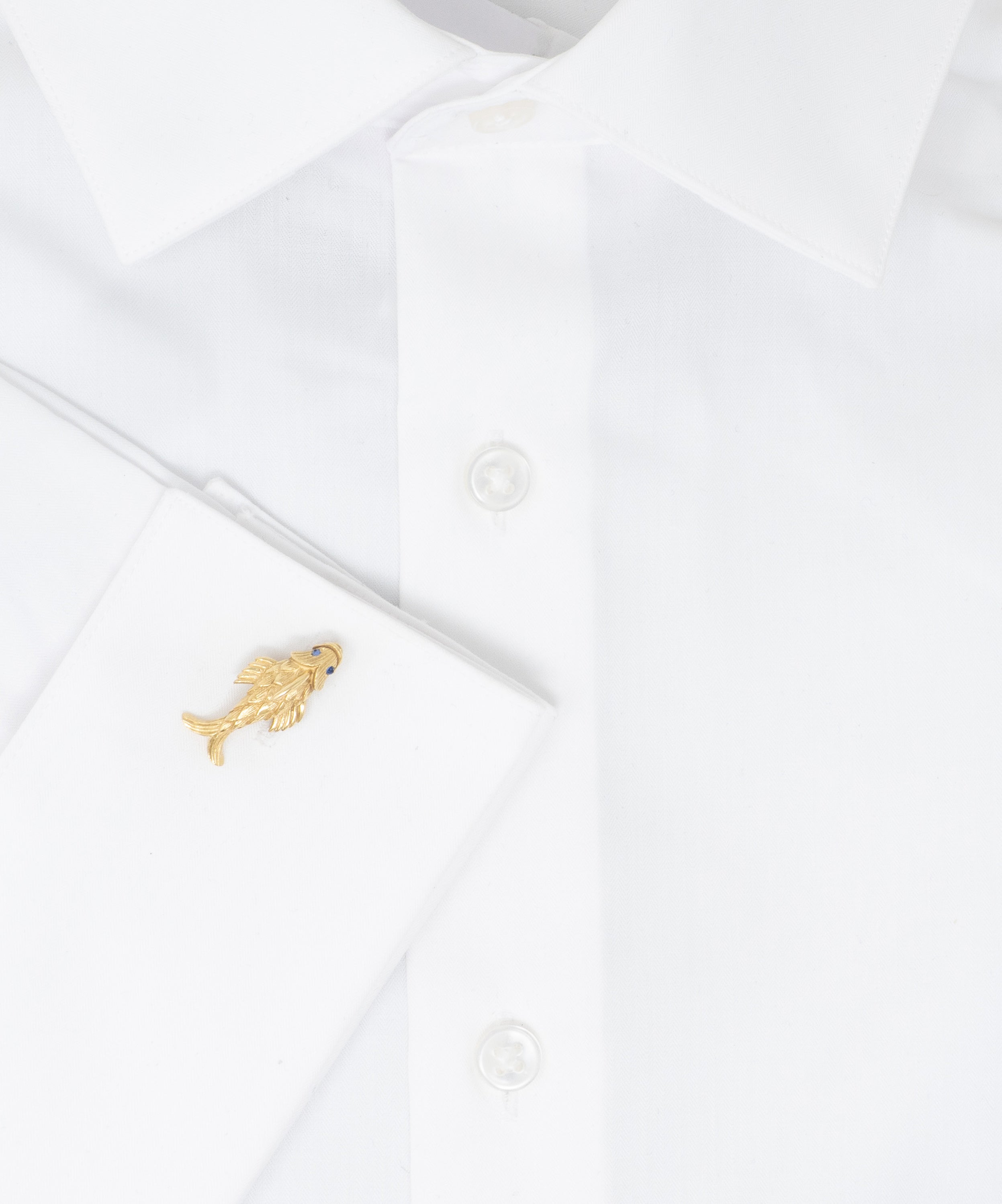 Schlumberger Tiffany & Co. 1960's Sapphire 18 Karat Yellow Gold Vintage Fish Cufflinks