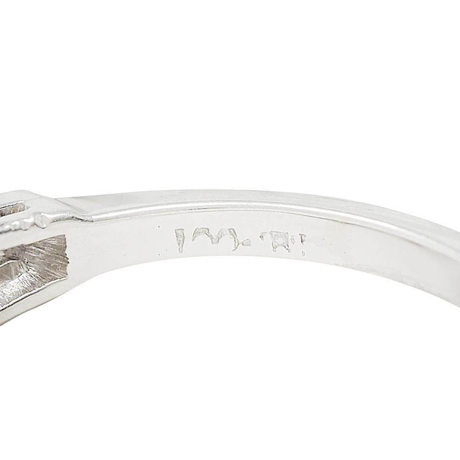 Mid-Century 1.80 CTW Diamond Platinum Vintage Three Stone Engagement Ring GIA