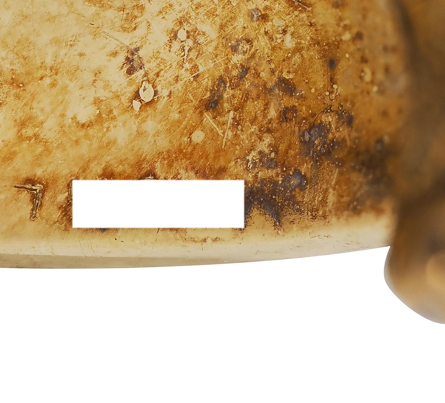 Tiffany & Co. 1960's Enamel 18 Karat Yellow Gold Vintage Striped Heart Brooch