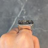Victorian Japanese Shakudo 14 Karat Yellow Gold Travelers Antique Ring