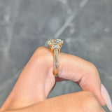 Vintage 1.90 CTW Old European Cut Diamond 18 Karat Gold Engagement Ring GIA