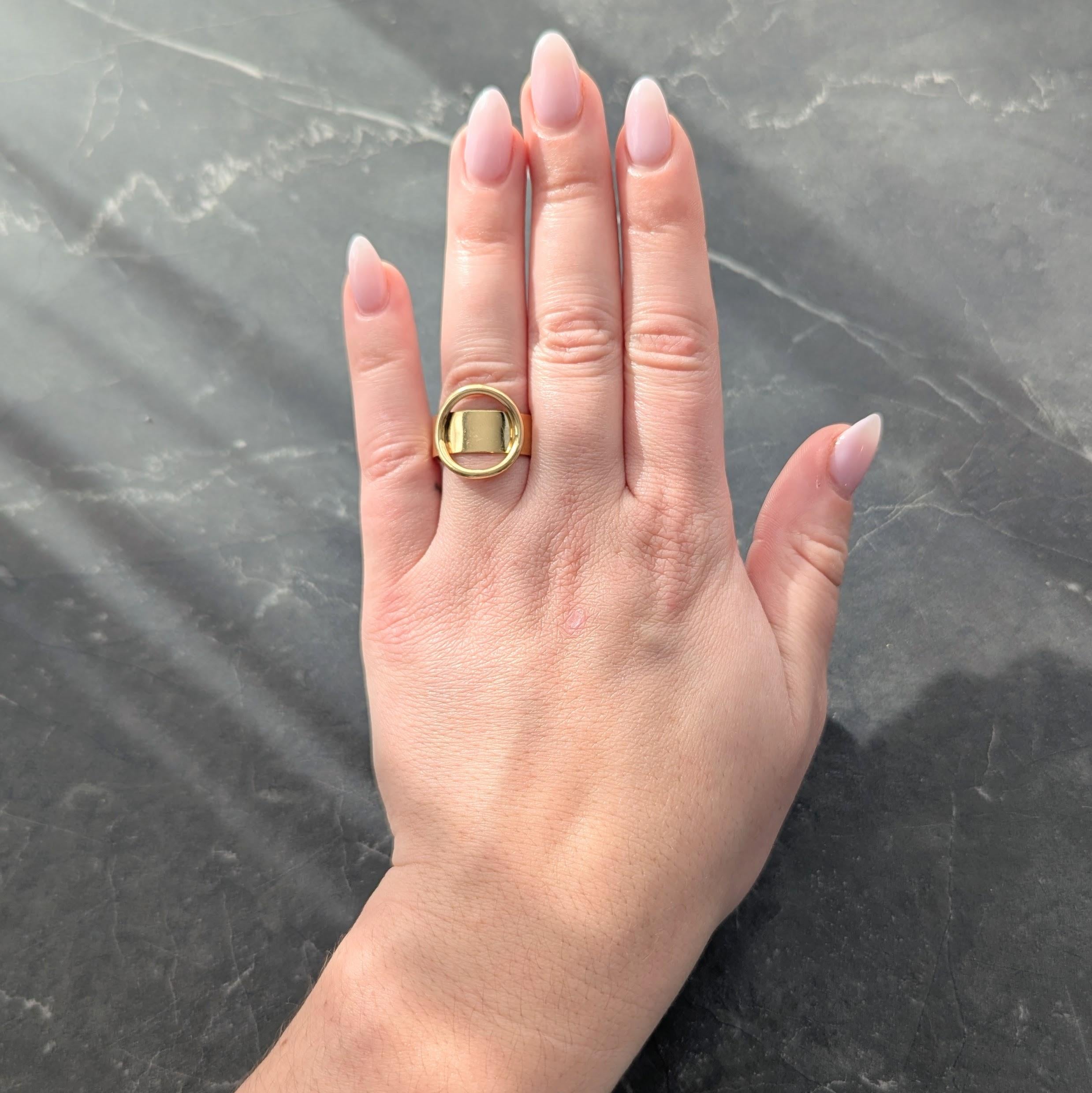 Cartier Dinh Van 1970's 18 Karat Yellow Gold Vintage Circle Band Ring