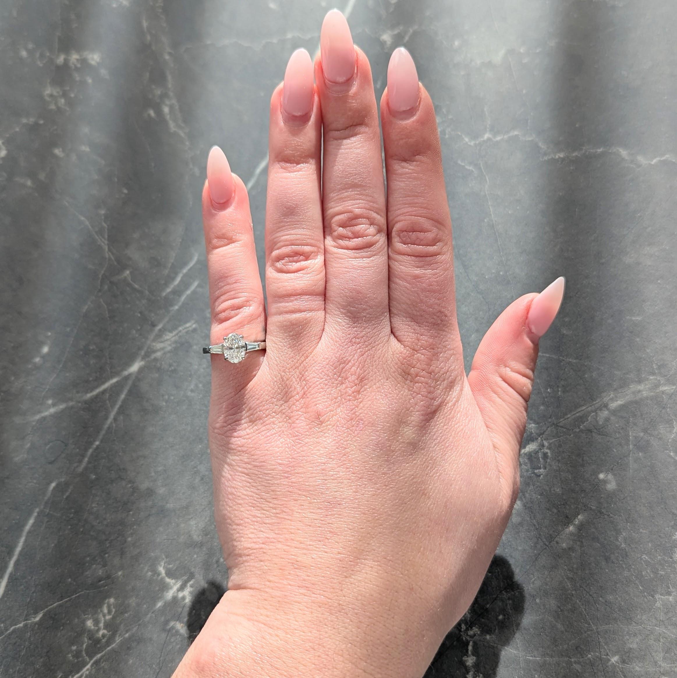 Bulgari 1.36 CTW Oval Cut Diamond Platinum Contemporary Engagement Ring GIA