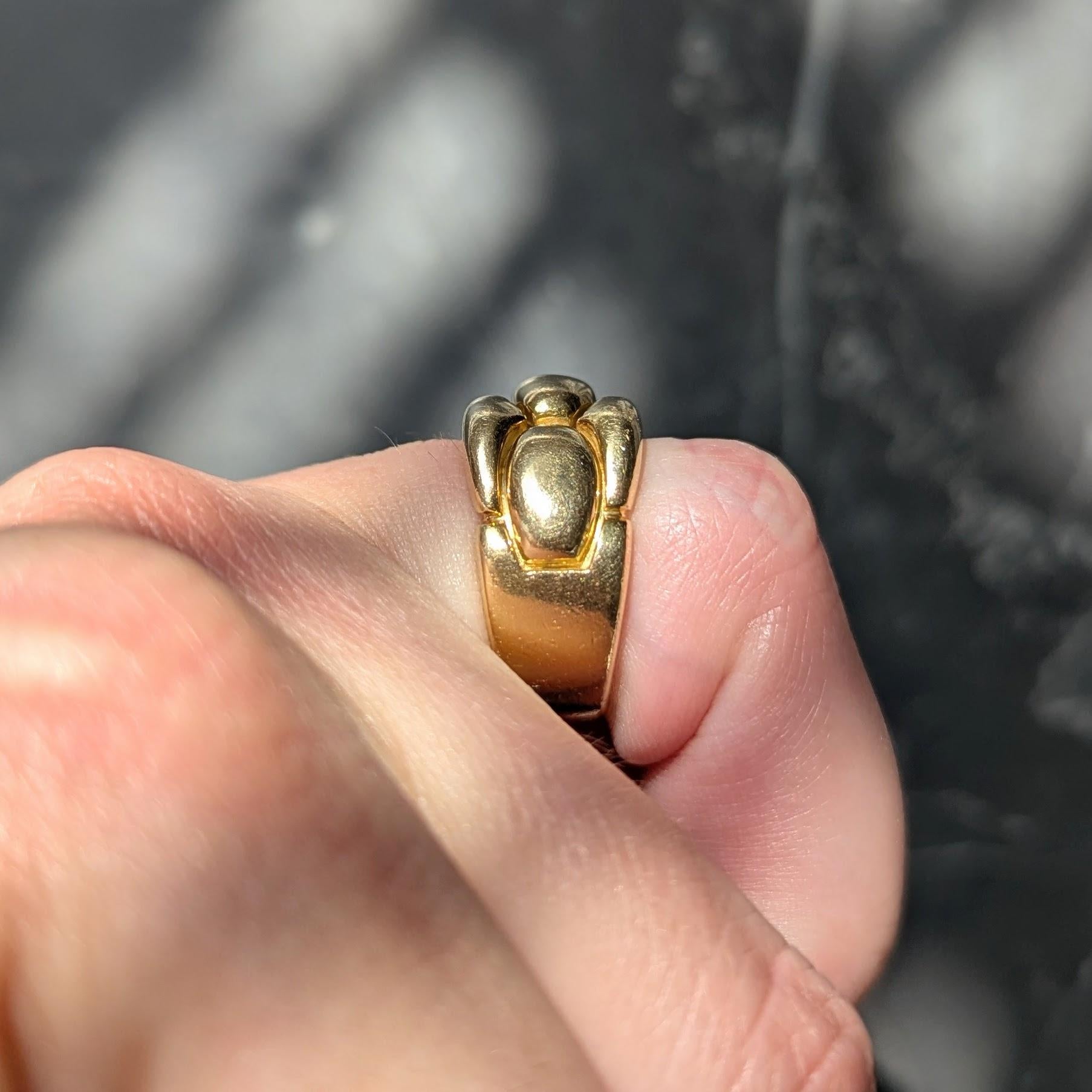 Cartier 1989 18 Karat Yellow Gold Vintage Braid Band Ring