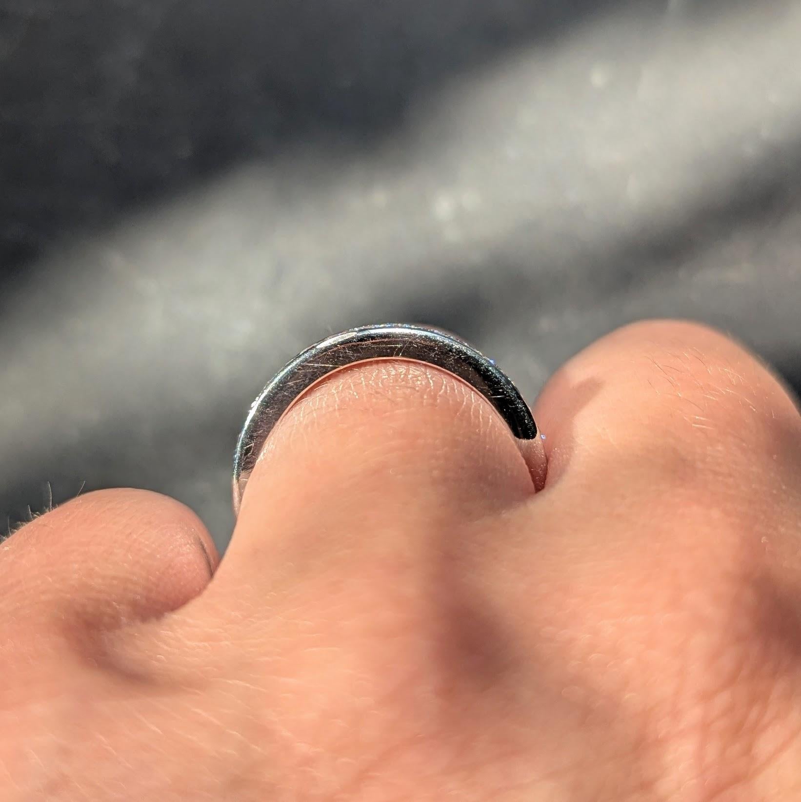 Contemporary 0.96 CTW Diamond Platinum Eternity Wedding Band Ring