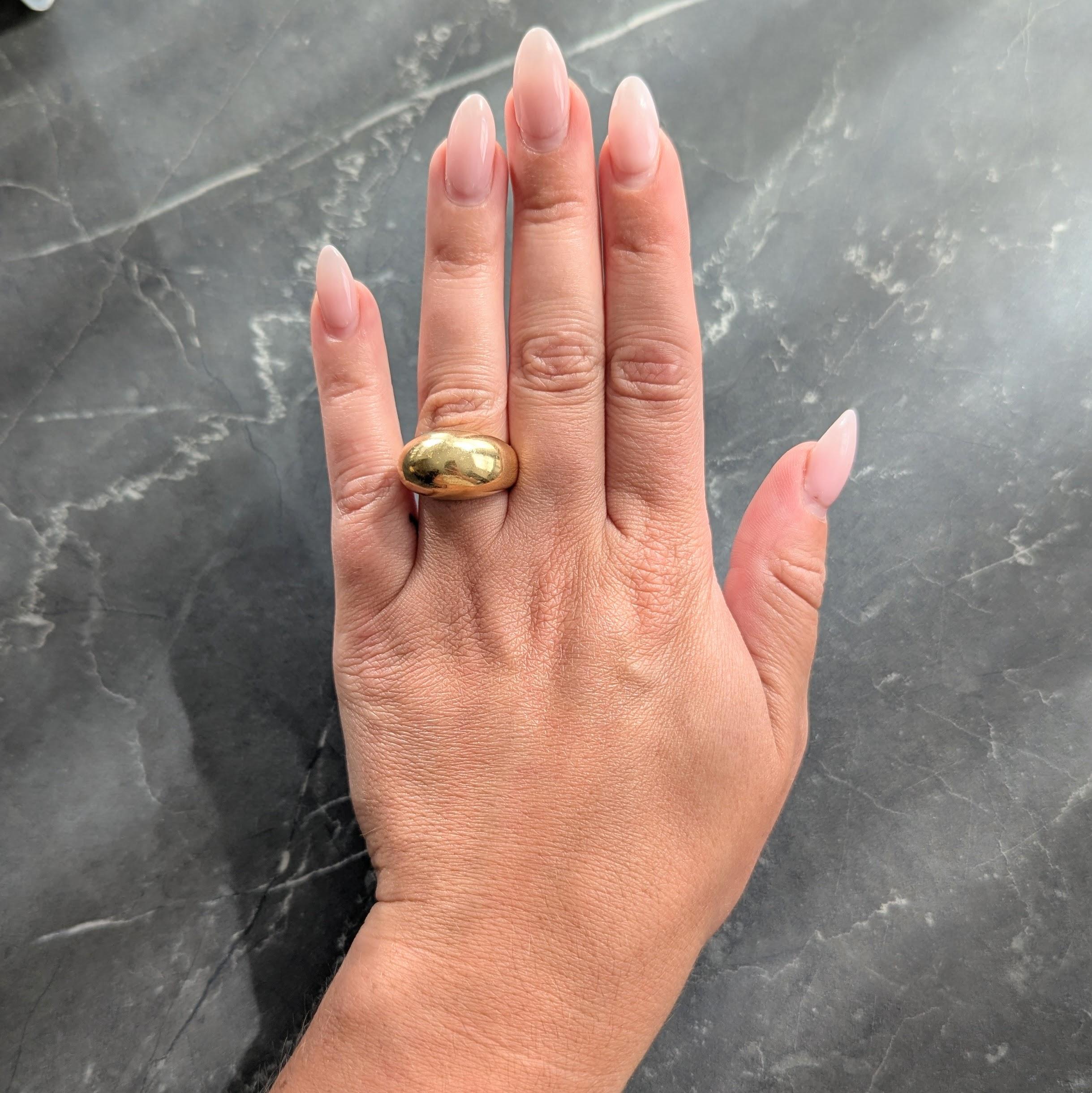 Tiffany & Co. Elsa Peretti 1970's 18 Karat Yellow Gold Vintage Eagle Talon Ring