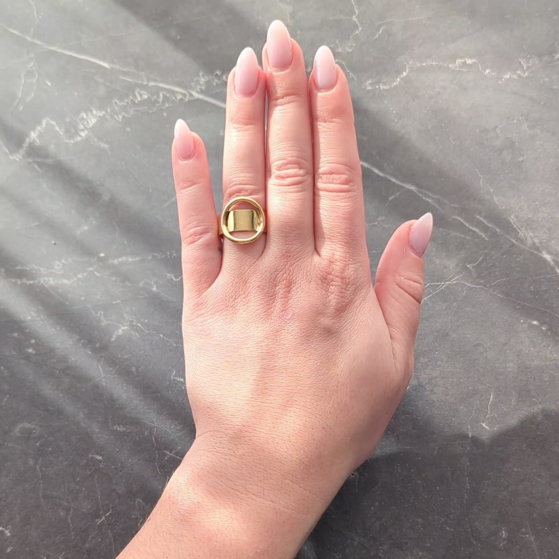 Cartier Dinh Van 1970's 18 Karat Yellow Gold Vintage Circle Band Ring