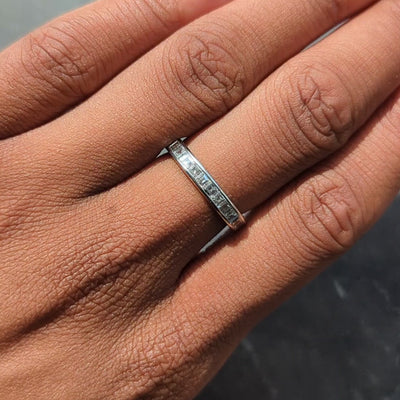 Tiffany & Co. Mid-Century 2.50 CTW Diamond Platinum Vintage Wedding Band Ring