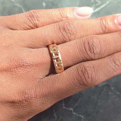 Tiffany & Co. 18 Karat Rose Gold Contemporary T True Band Ring