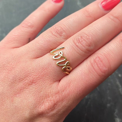 Tiffany & Co. Paloma Picasso Contemporary 18 Karat Yellow Gold Love Band Ring
