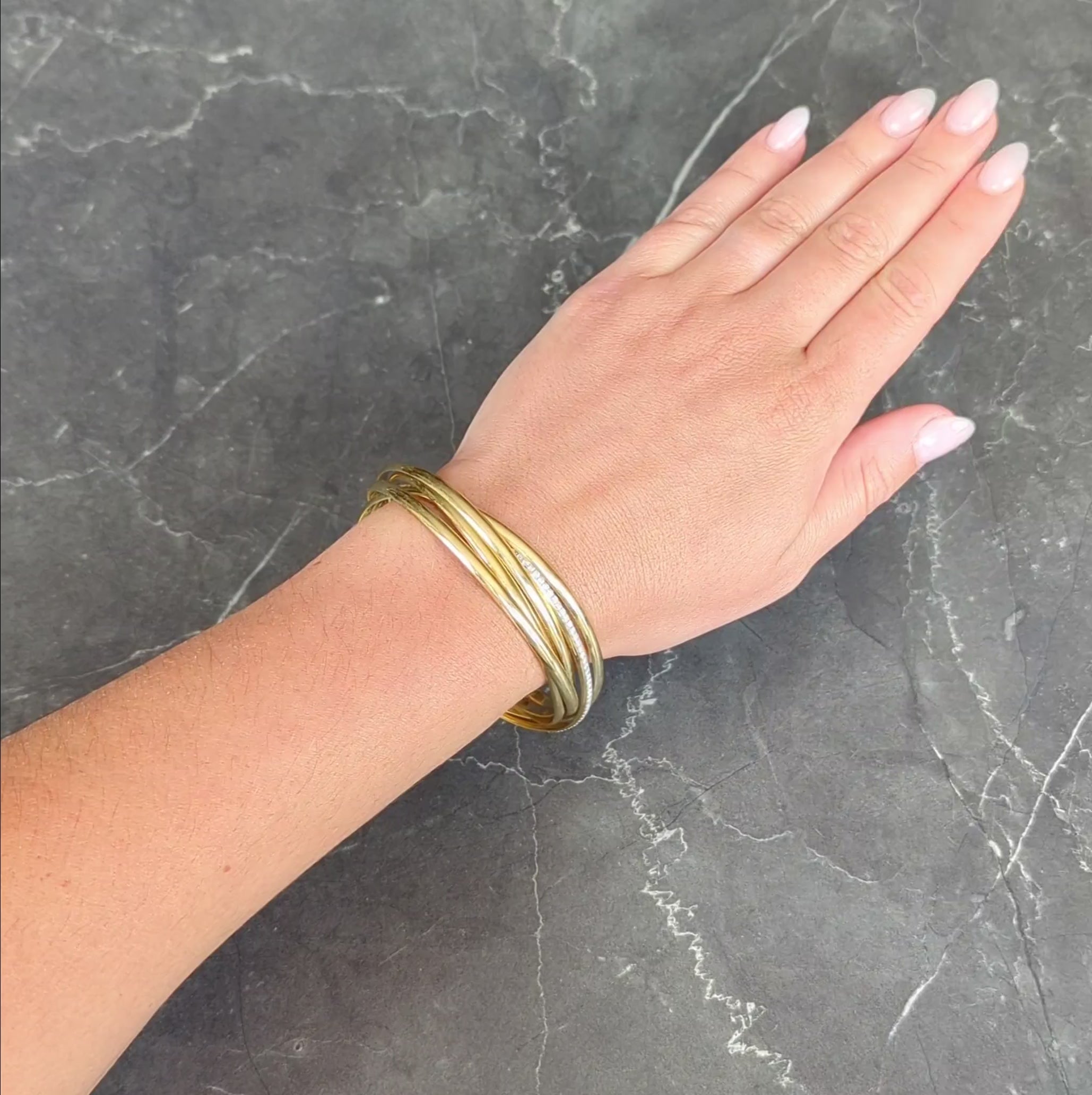 Paloma Picasso Tiffany & Co. 18K Gold Vintage Melody Rolling Bangle Bracelet