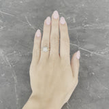 Bud & Blossom Art Deco 0.42 CTW Diamond 14 Karat Tri-Colored Gold Vintage Engagement Ring