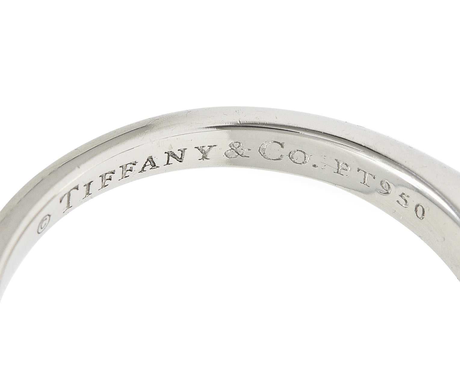 Tiffany & Co. Contemporary  0.90 CTW Diamond Platinum Engagement Ring GIA Wilson's Estate Jewelry