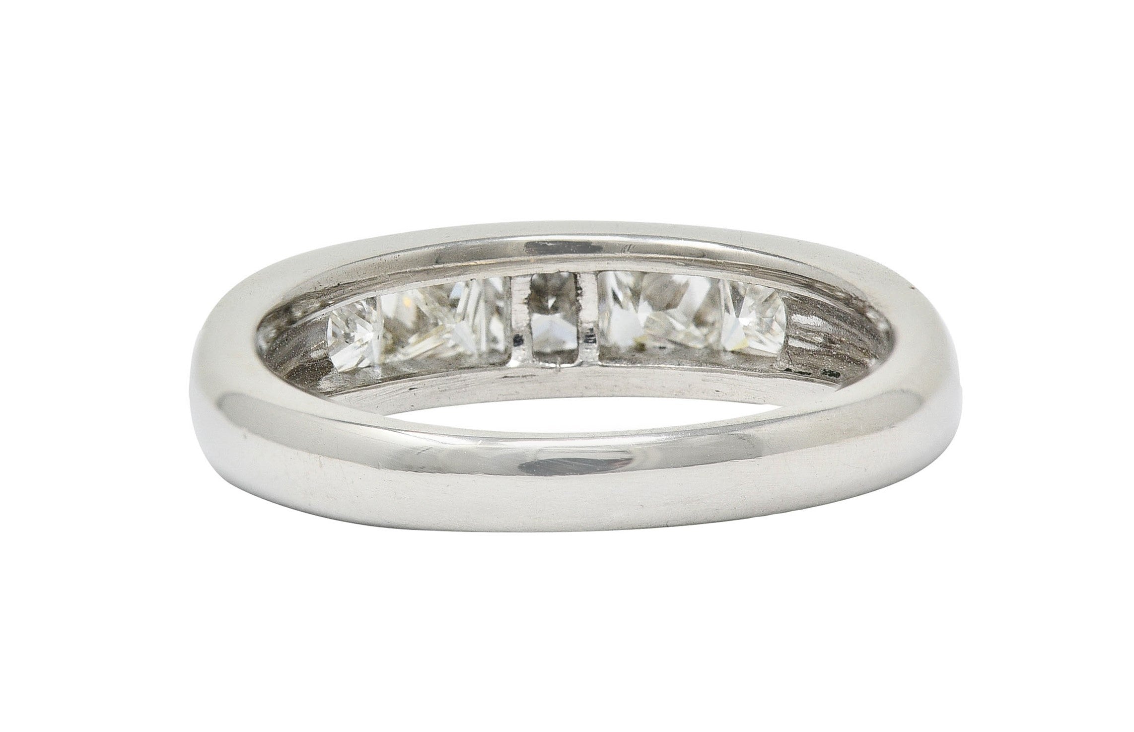 Modern 1.02 CTW Princess Diamond Platinum Channel Band RingRing - Wilson's Estate Jewelry