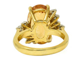 8.54 CTW Topaz Diamond 18 Karat Gold Cocktail RingRing - Wilson's Estate Jewelry