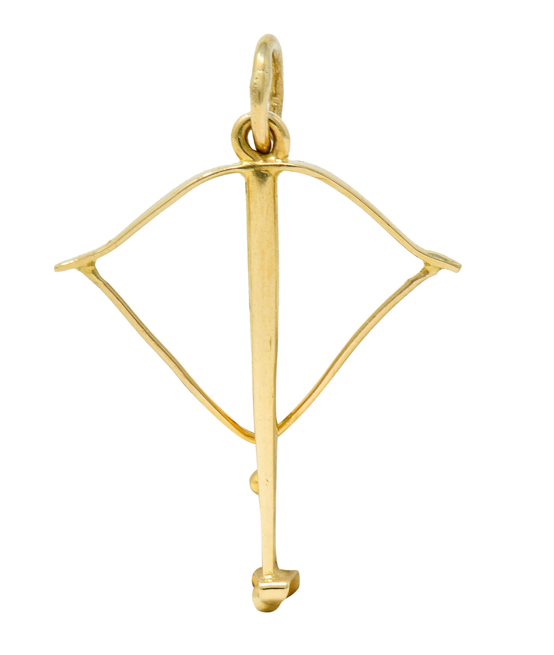 1940’s Vintage 18 Karat Gold Crossbow Charmcharm - Wilson's Estate Jewelry